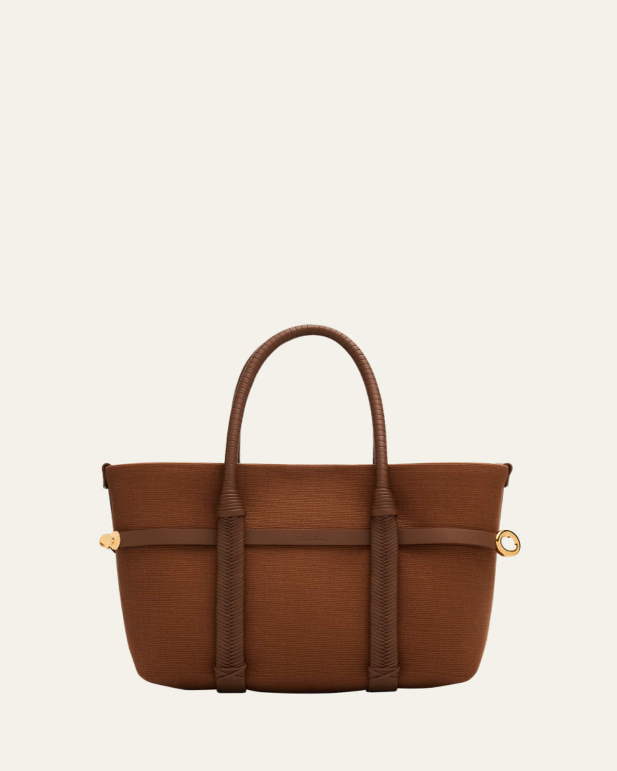 Loro Piana Loom 32 Grained Leather Top-Handle Bag - Bergdorf Goodman