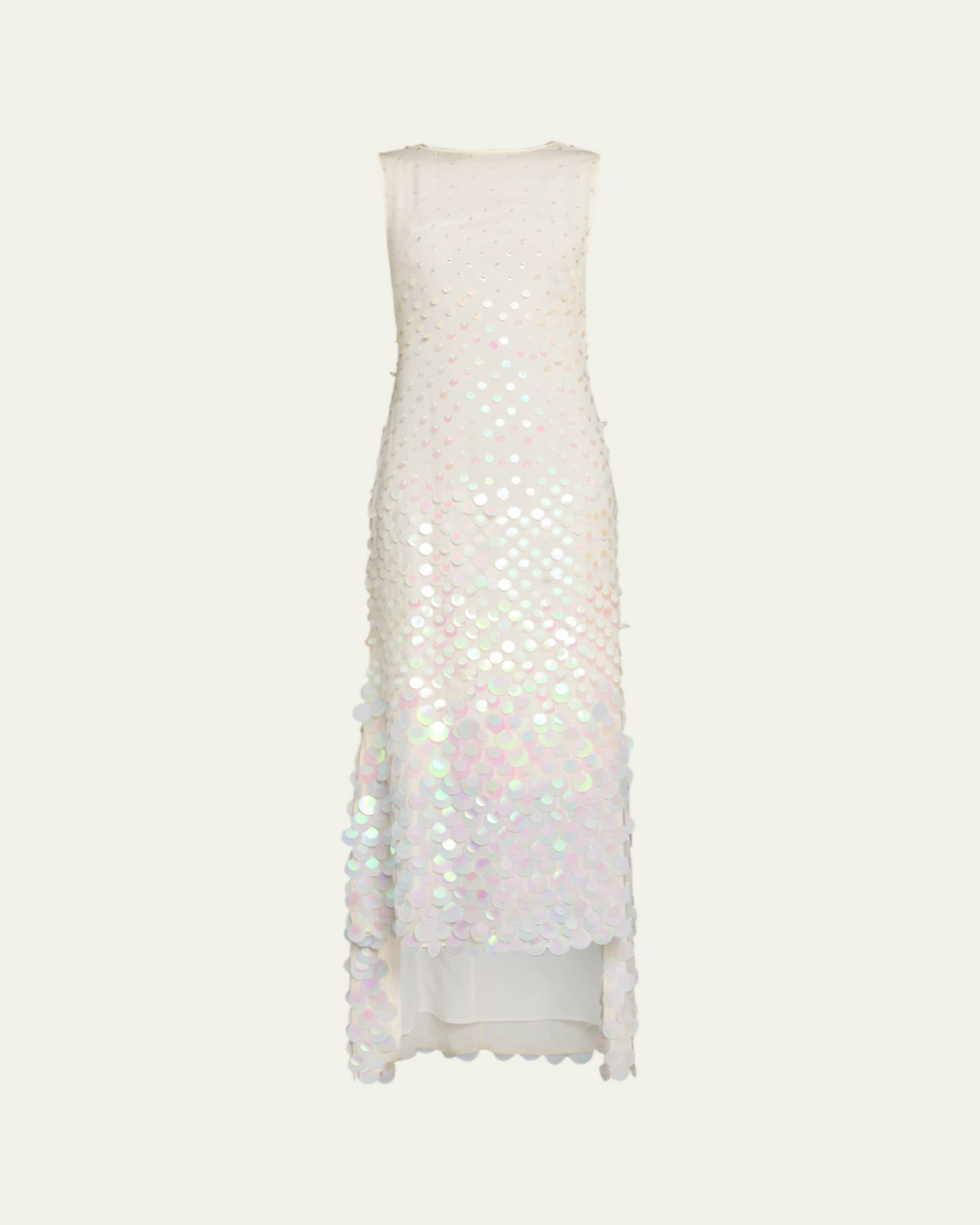 saint laurent 2015 white beaded dress Chlo S/S 2015  This iconic runway-featured crochet dress & gladiator  sandal look is hitting the shoppe ~ online in the sororit S/S 2026  collection next Friday, March 27th