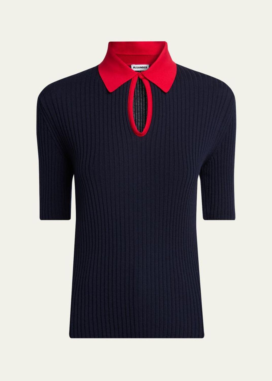 Jil Sander Wool Knit Short-Sleeve T-Shirt - Bergdorf Goodman
