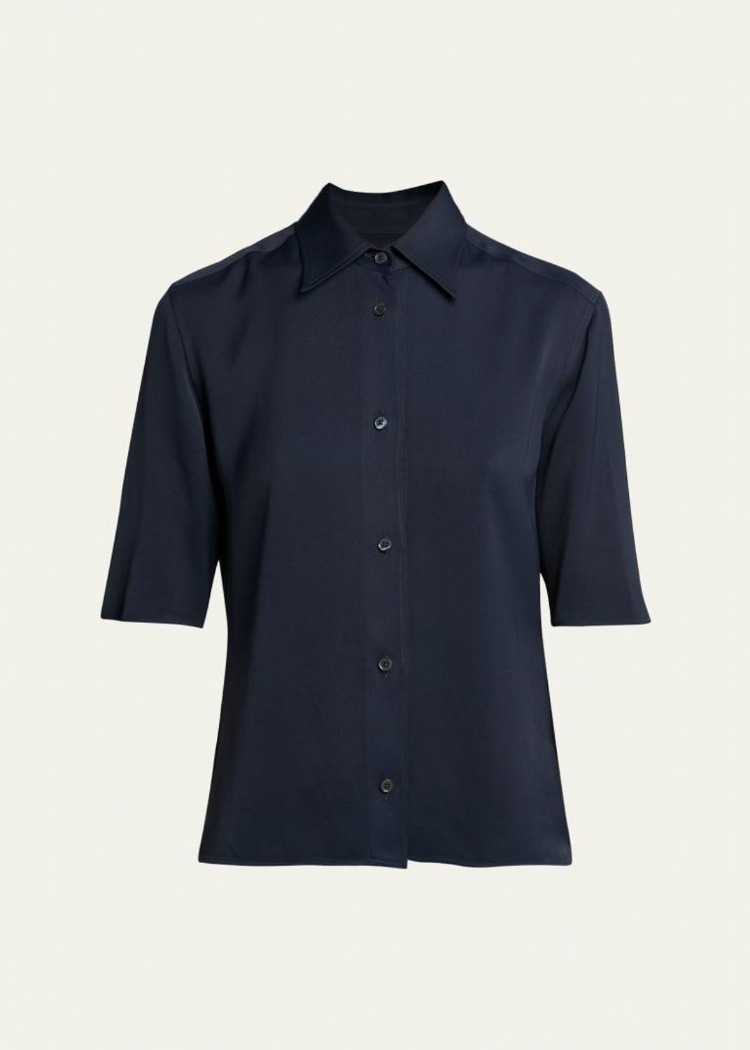 Jil Sander Openwork Cotton Knit Shirt - Bergdorf Goodman