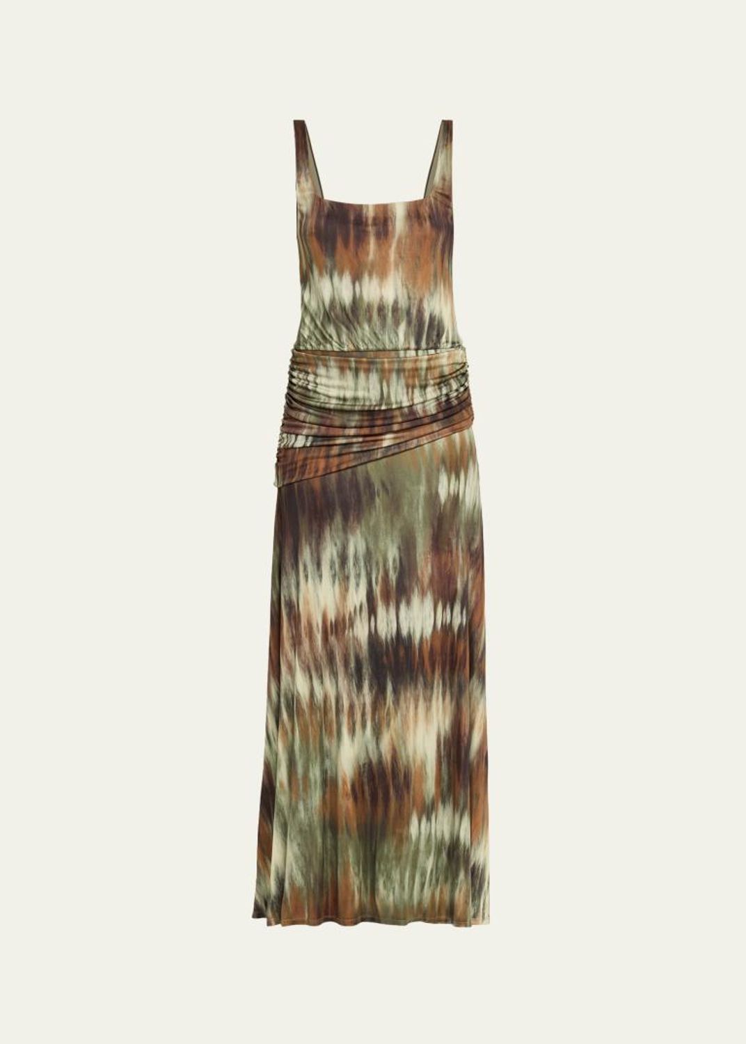 薬*治様 SAVOY CLOTHING×BAMBINO アズテック柄 ギャバジャ Johanna Ortiz Plant Of Joy Draped Jersey Sleeveless Maxi Dress