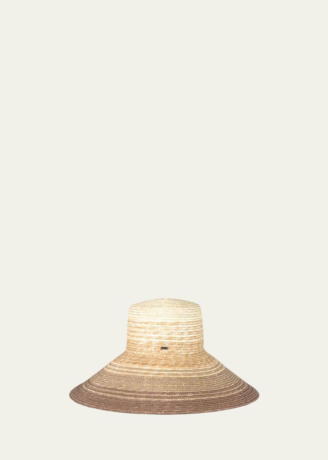 EUGENIA KIM  Maxine leopard-print satin-trimmed wool-felt fedora‎ MSRP 395$ Leopard Fedora Hat Wide Brim, Leopard Fur Felt Melousine  main image 3