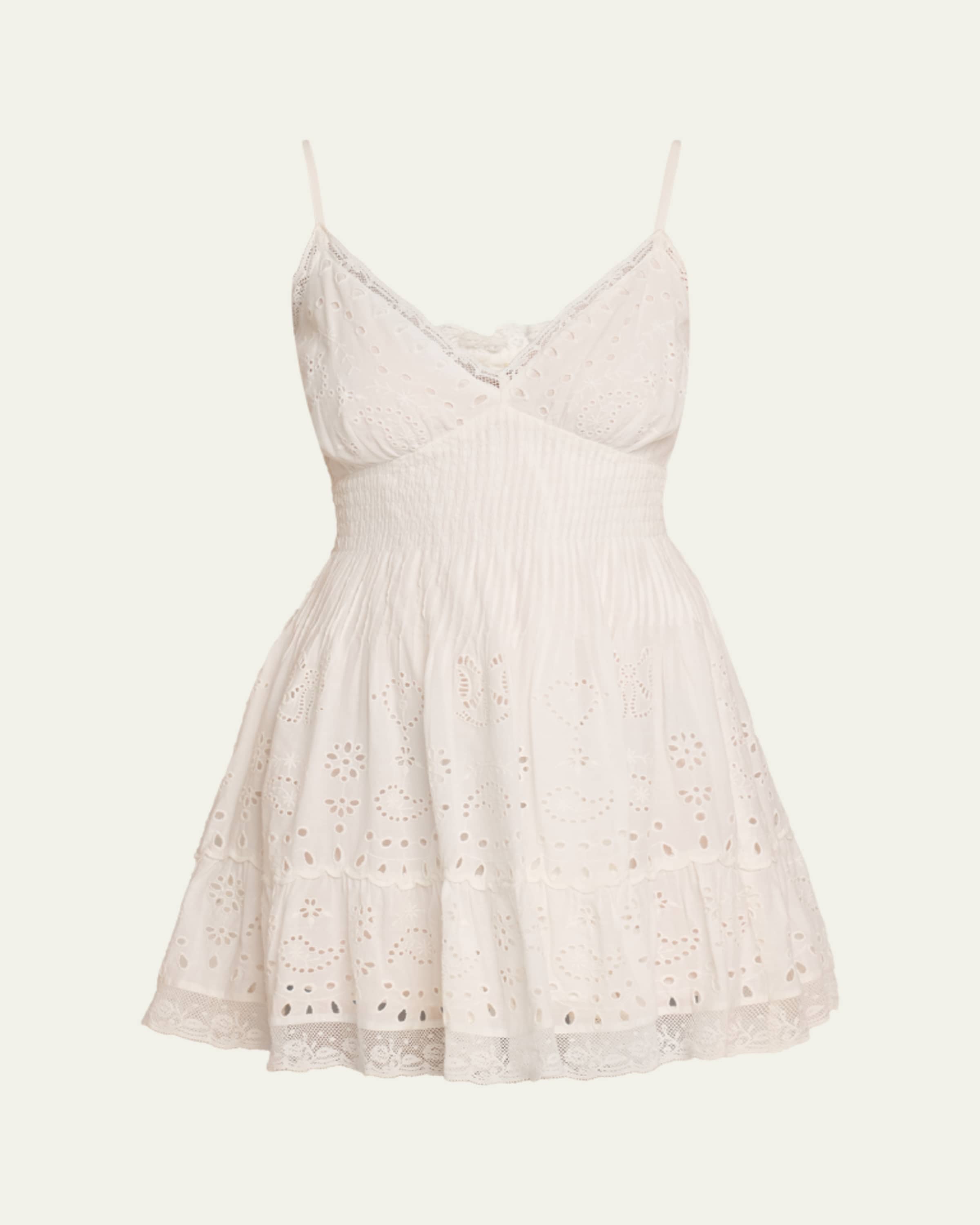 alonna cotton floral mini dress Alonna Cotton Floral Mini Dress