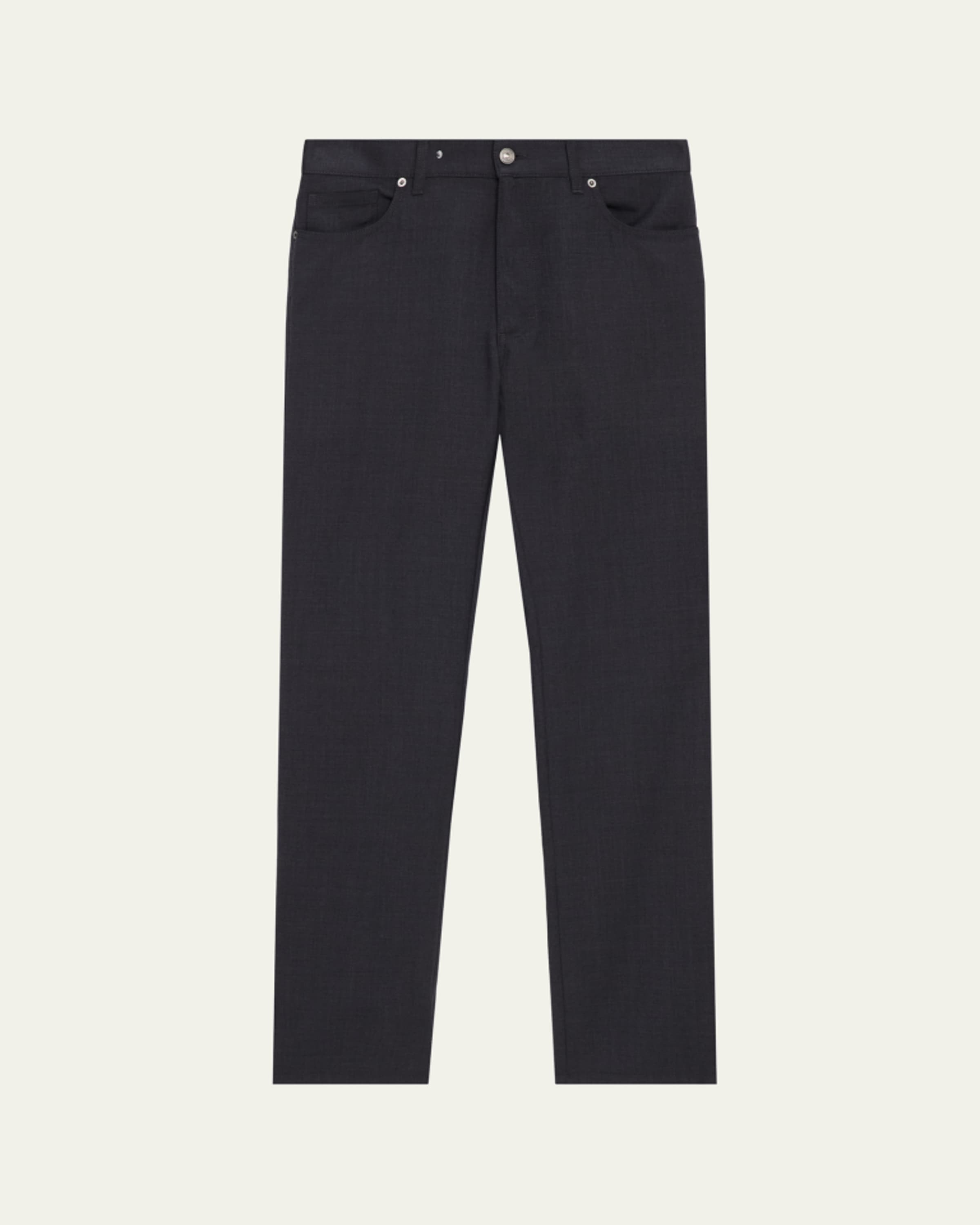 ZEGNA Men's Cashco Corduroy Straight Fit Five-Pocket Pants