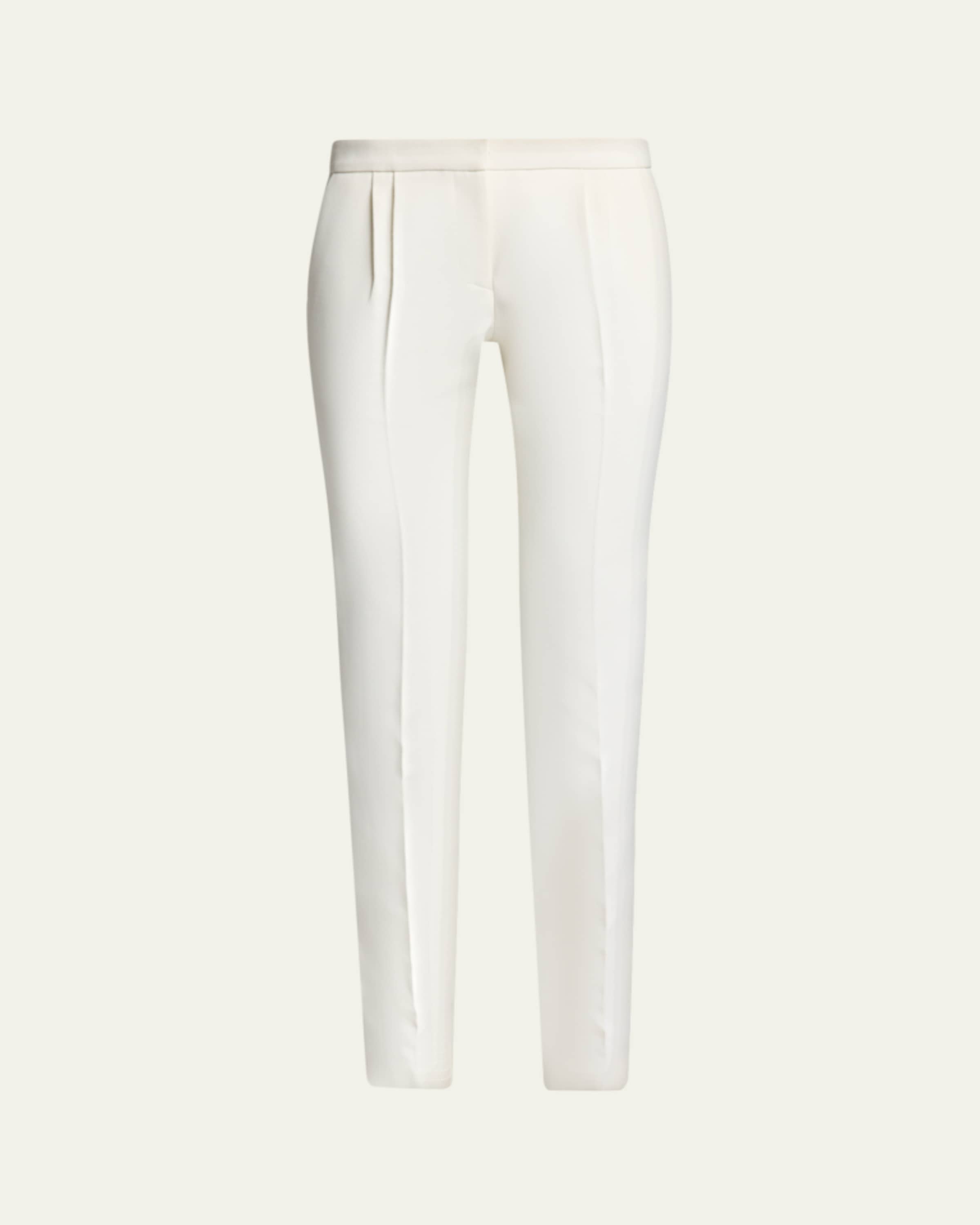 Balenciaga High-Rise Pleated Wide-Leg Pants - Bergdorf Goodman