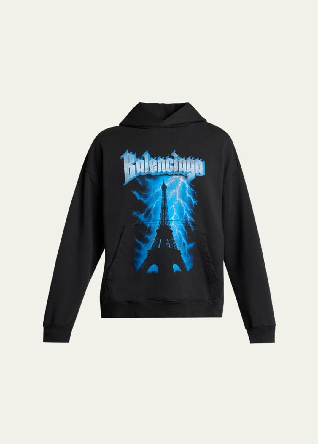 Balenciaga Men's Wool Oversized Hooded Short Coat - Bergdorf Goodman