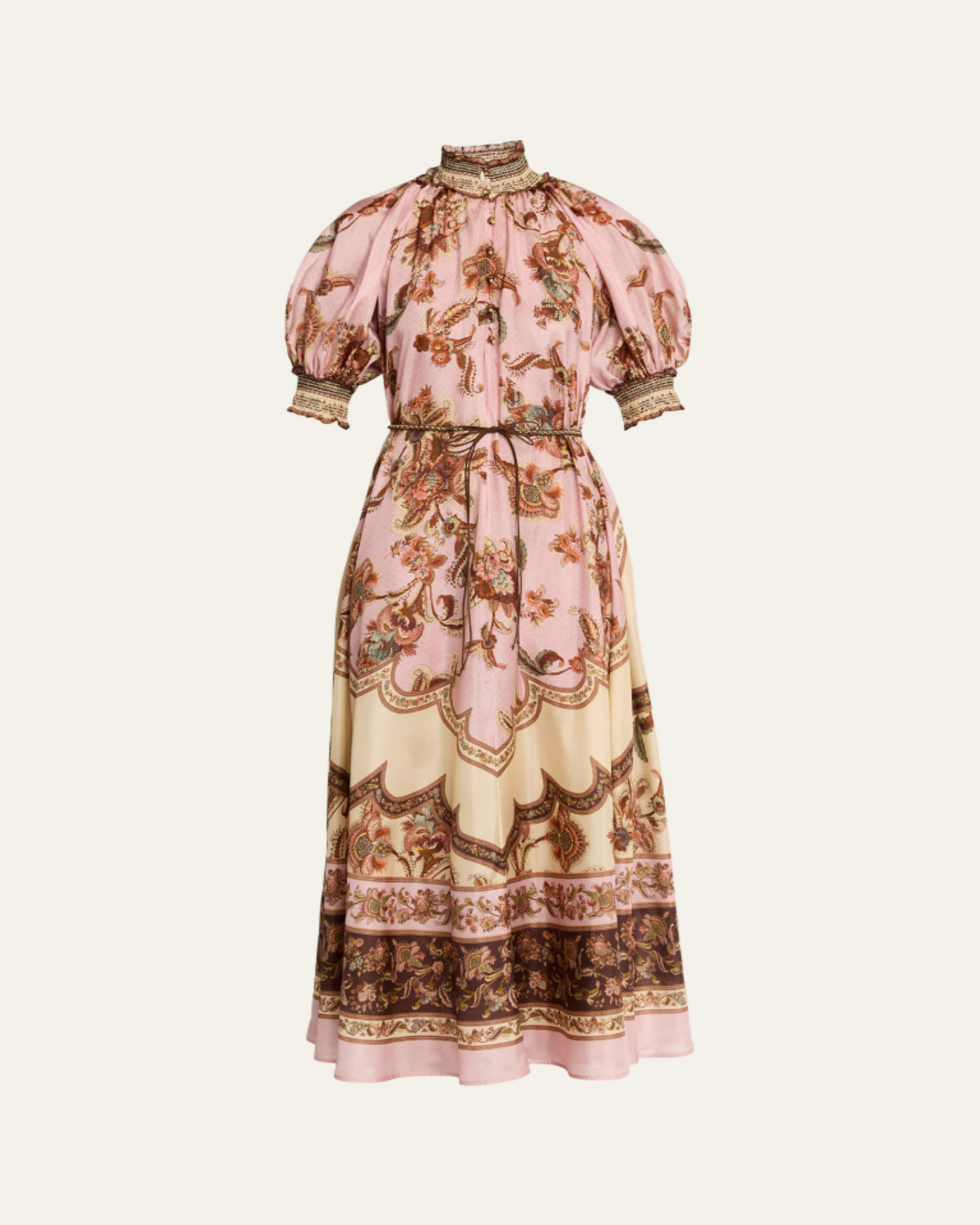 Zimmermann Coco Fit-&-Flare Midi Skirt - Bergdorf Goodman