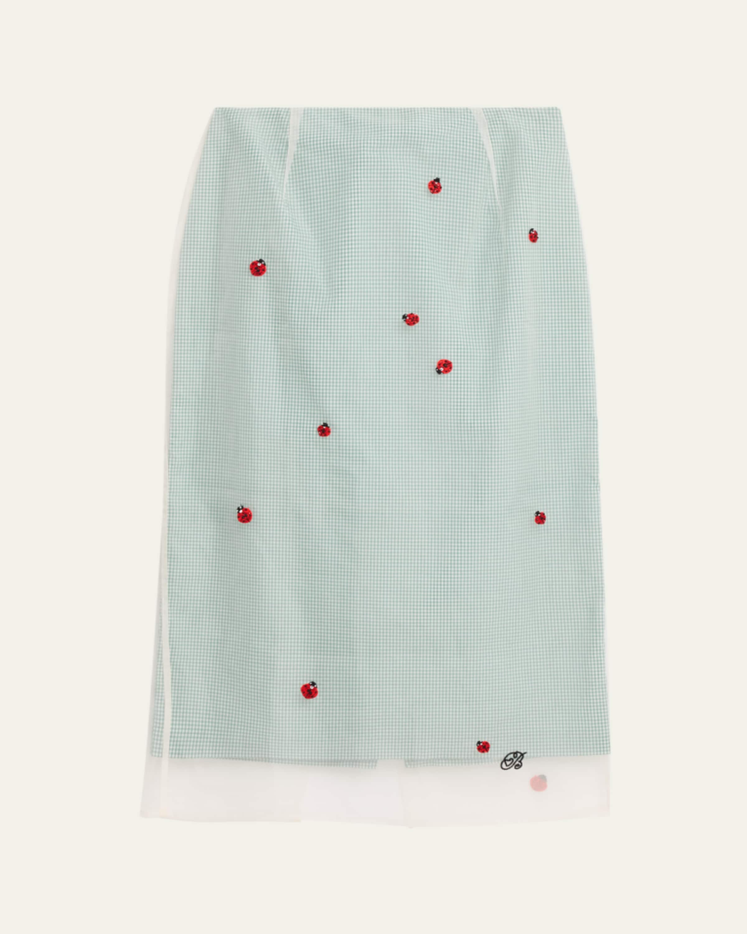 BERNADETTE Roxane Lady Bug Layered Midi Skirt - Bergdorf Goodman