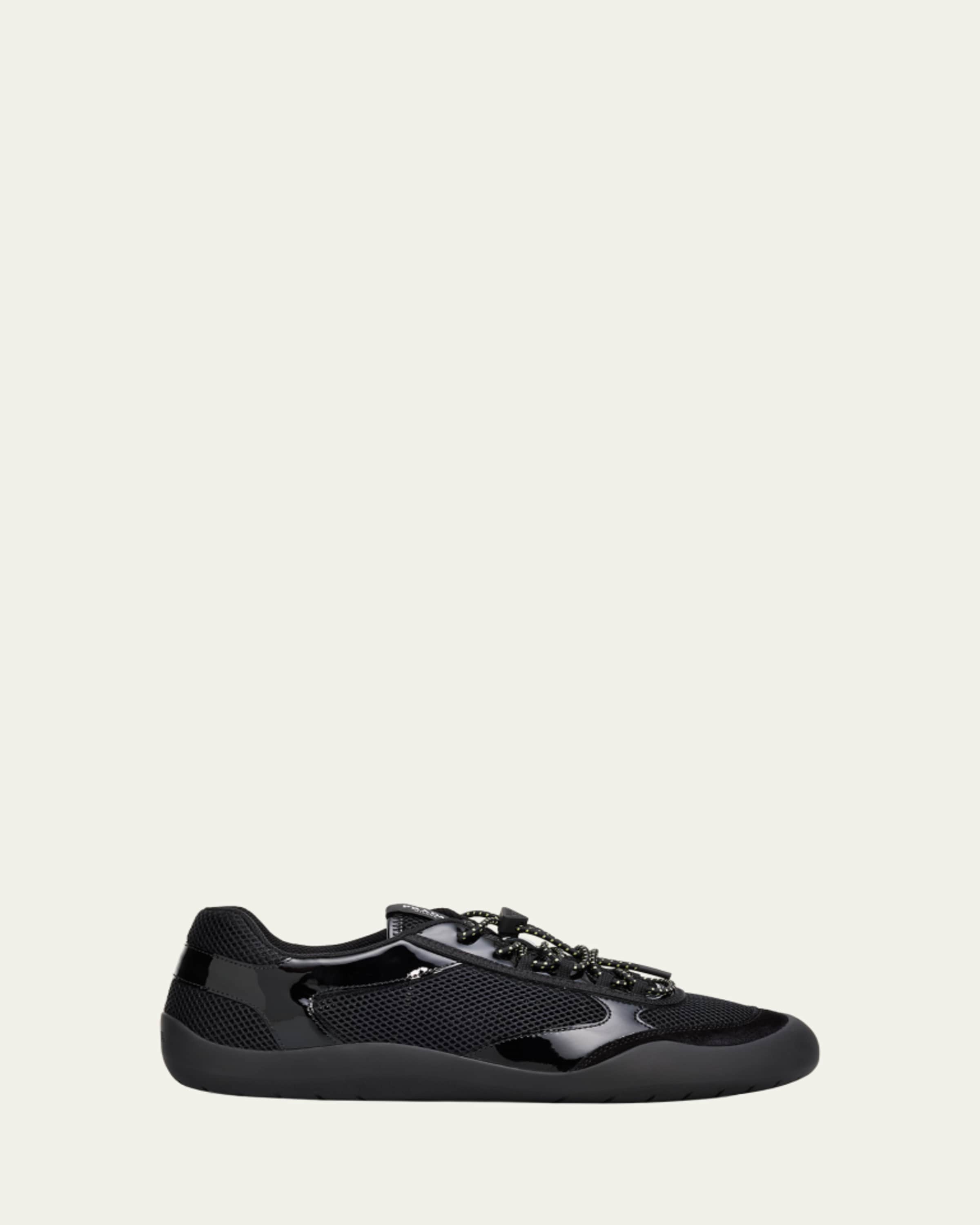 Bottega Veneta Men's Orbit Technical Fishnet Sneakers - Bergdorf