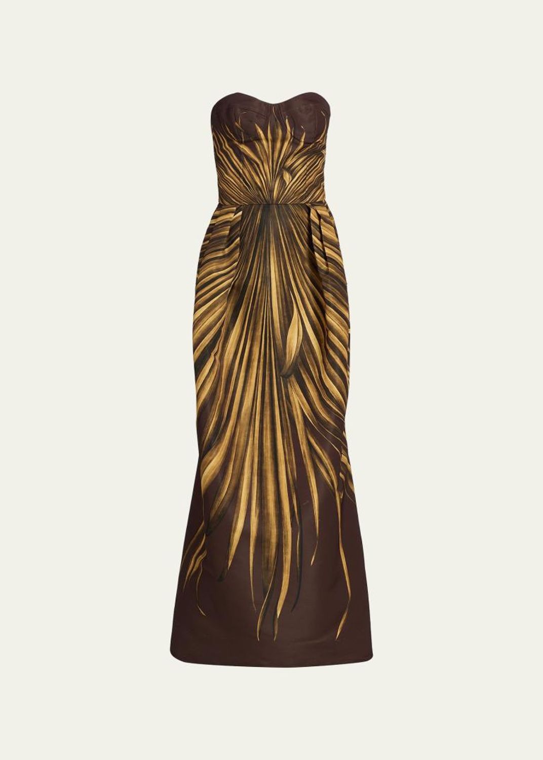 Jenny Packham Soyala Wave Beaded Strapless Gown - Bergdorf Goodman