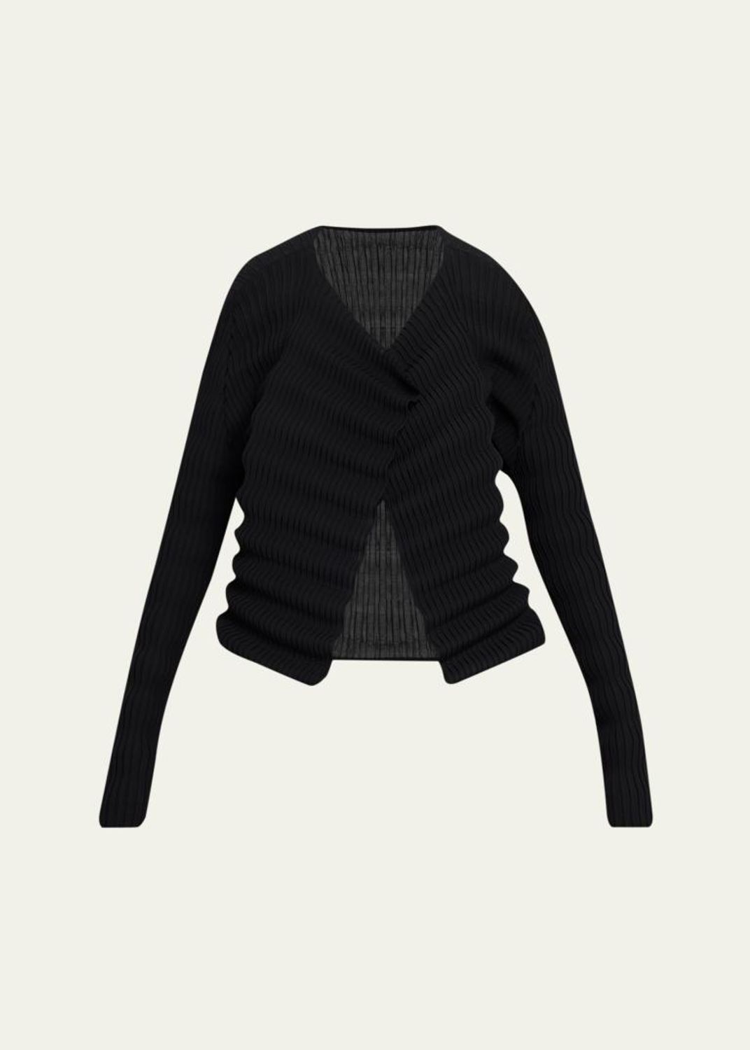 ISSEY MIYAKE 00s 09SS ストレッチ カーディガン Issey Miyake Campagne Stretch Cotton Cardigan - Bergdorf Goodman