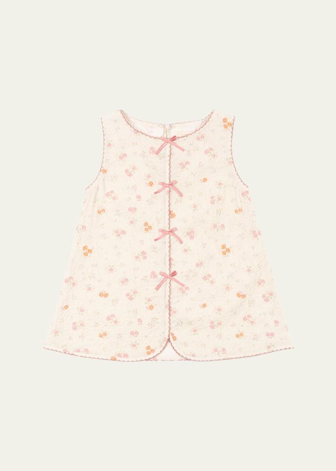 Konges Slojd Girl's Sheeny Bow Embroidered Blouse, Size 9M-10 ...