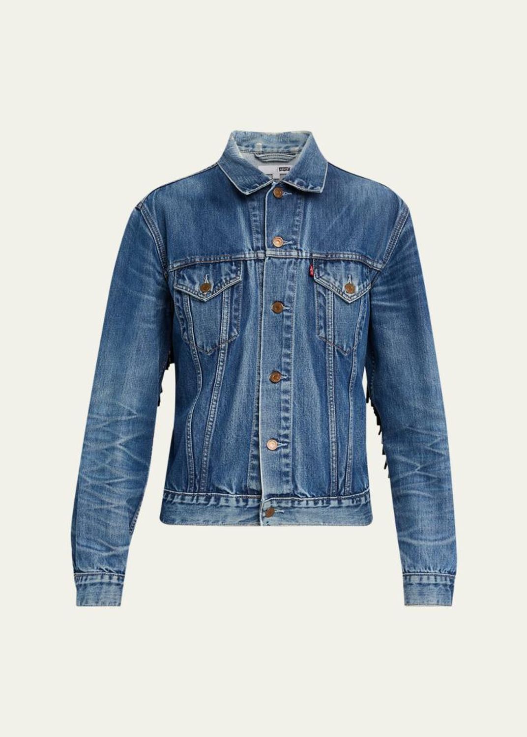 Marc Jacobs Grommet Denim Crop Utility Jacket - Bergdorf Goodman