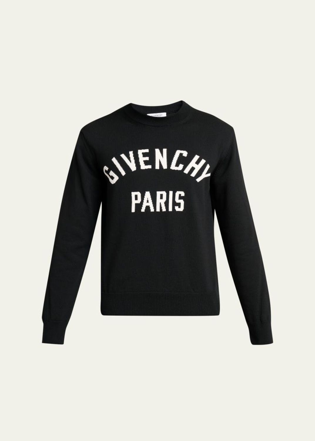 Givenchy Men's Embroidered Logo Cotton Crewneck Sweater - Bergdorf