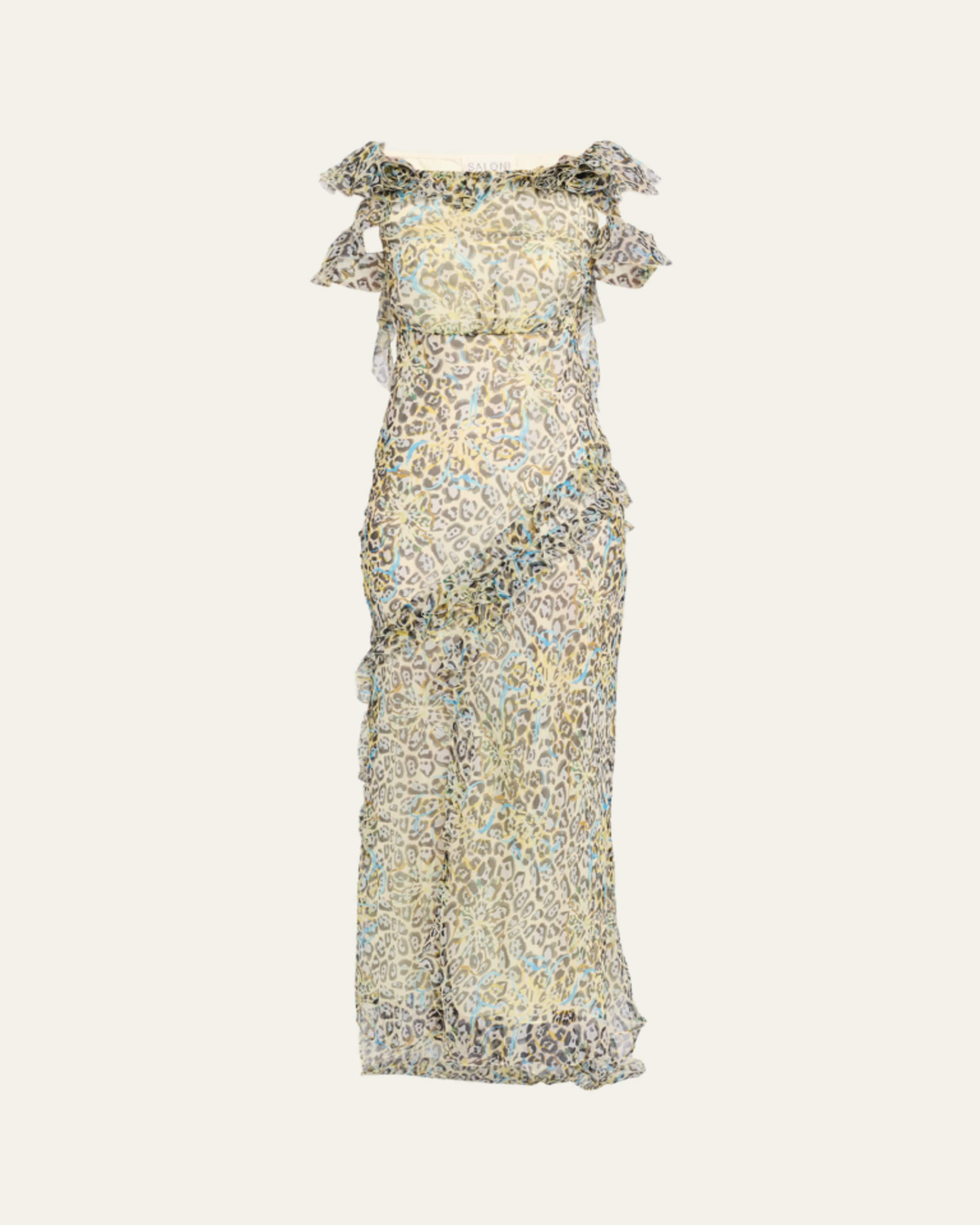 cecile ruffle maxi dress SIR Cecile Ruffle Maxi Dress