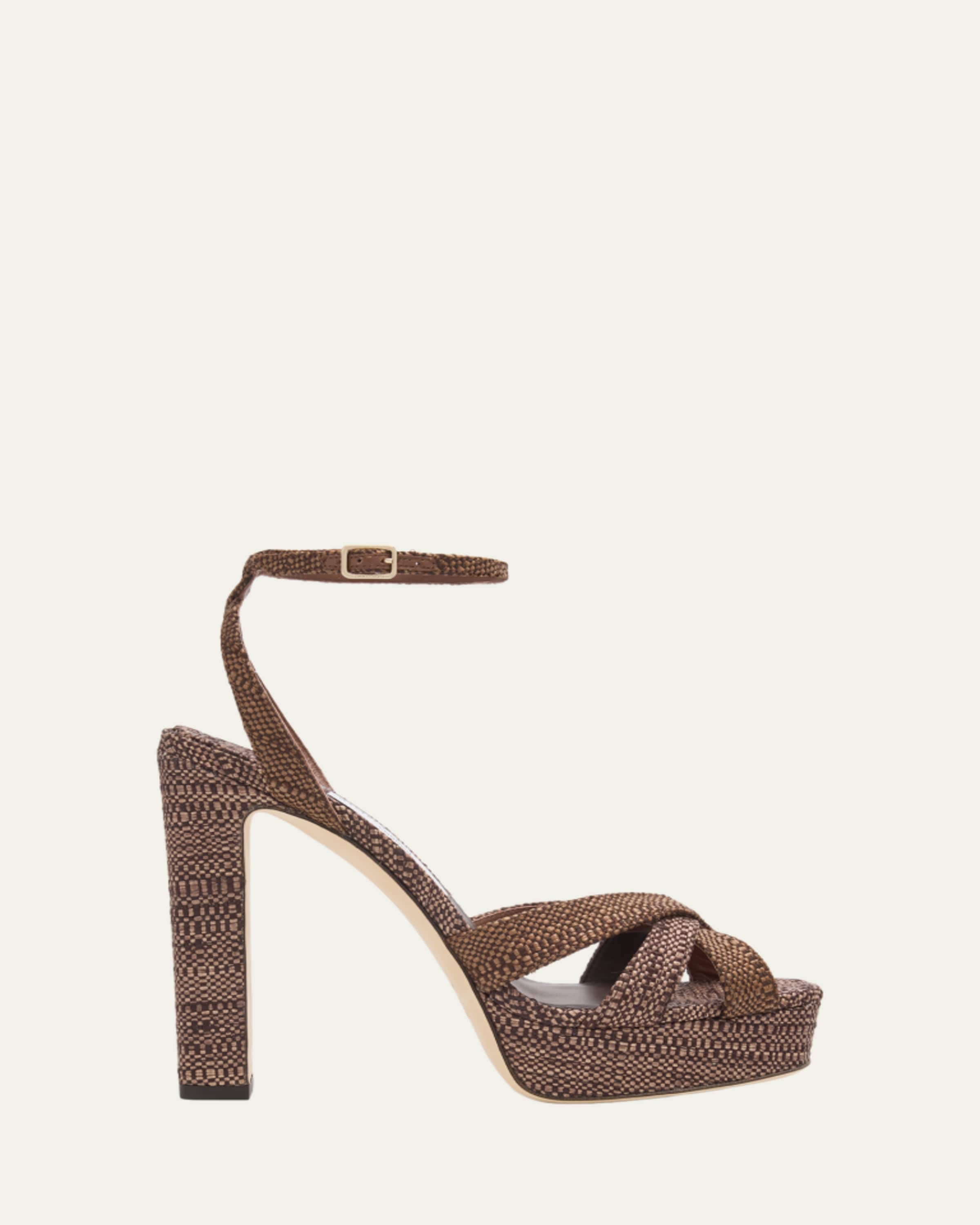 Jimmy Choo 45mm Rafi Leather Mules - Bergdorf Goodman