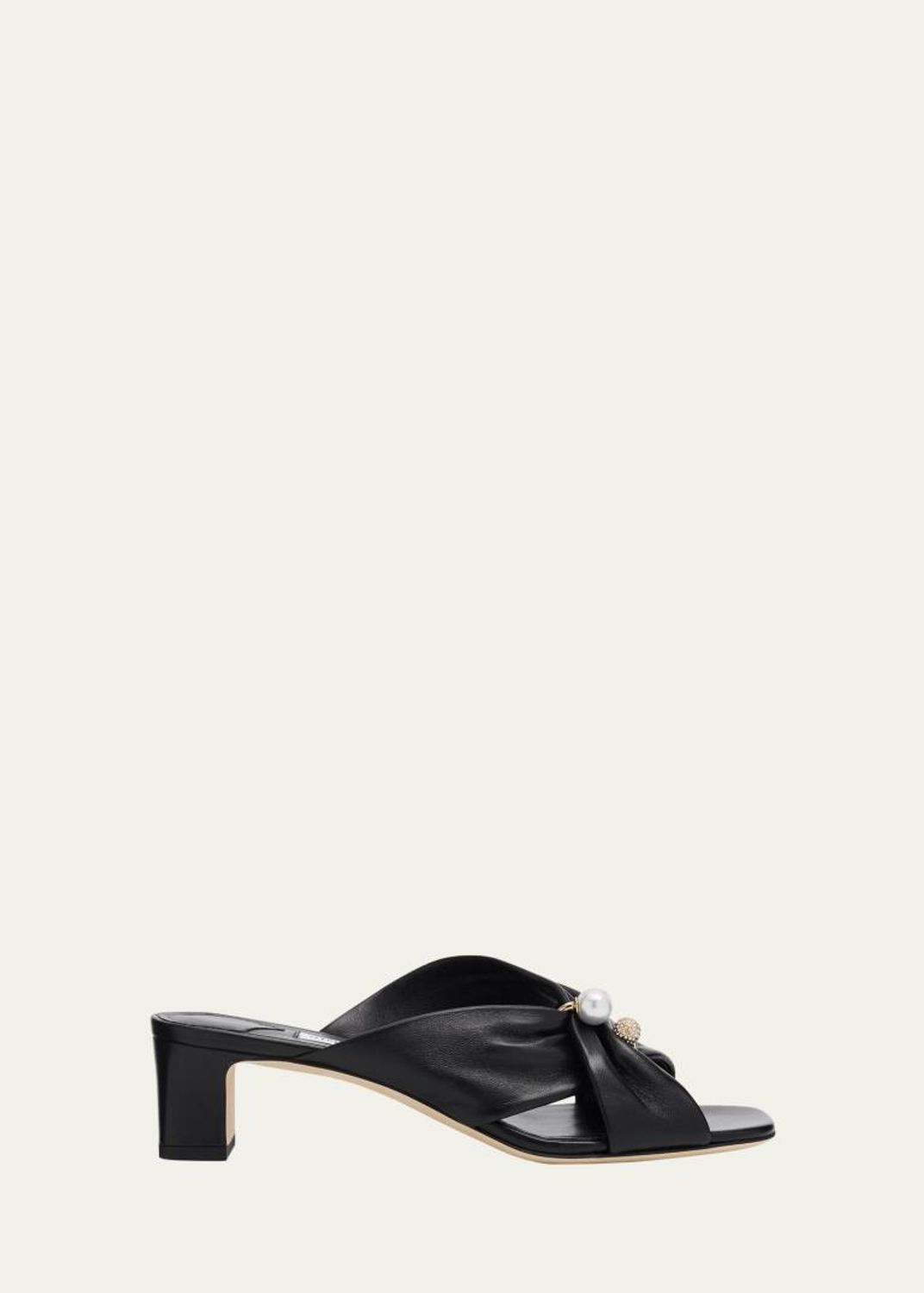 Prada 35mm Matelasse Nappa Leather Block-Heel Sandals - Bergdorf