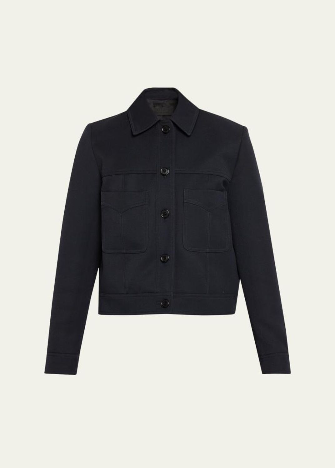 Theory Admiral Crepe One-Button Staple Blazer - Bergdorf Goodman