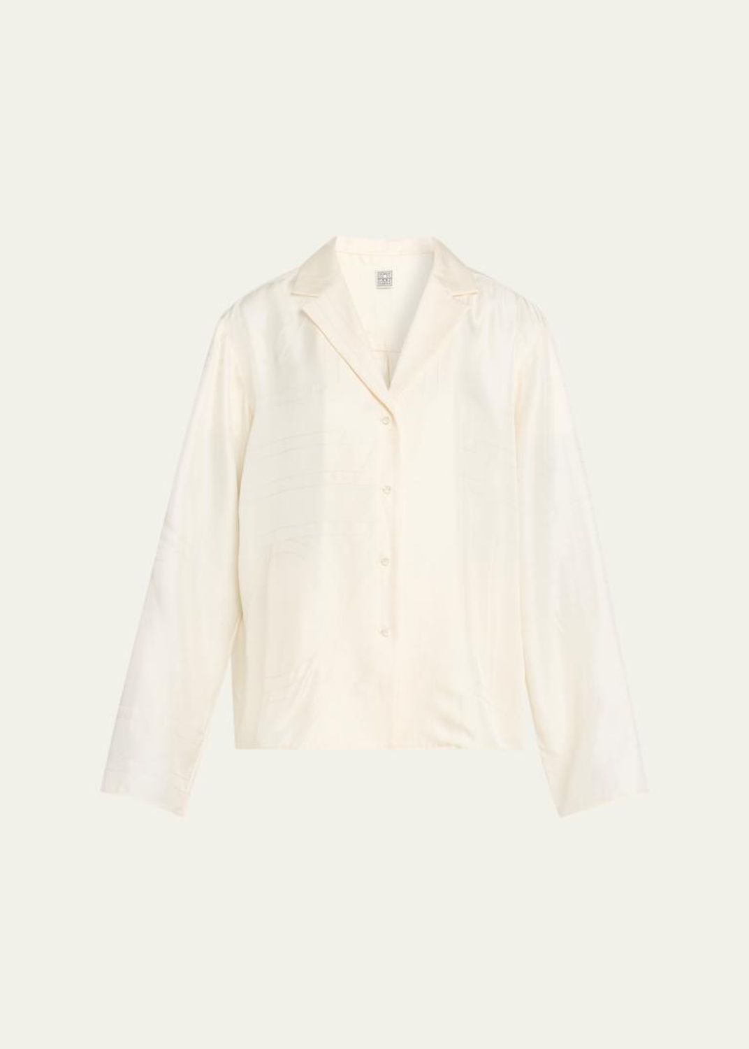 MM6 Maison Margiela Long-Sleeve Silk Shirt - Bergdorf Goodman