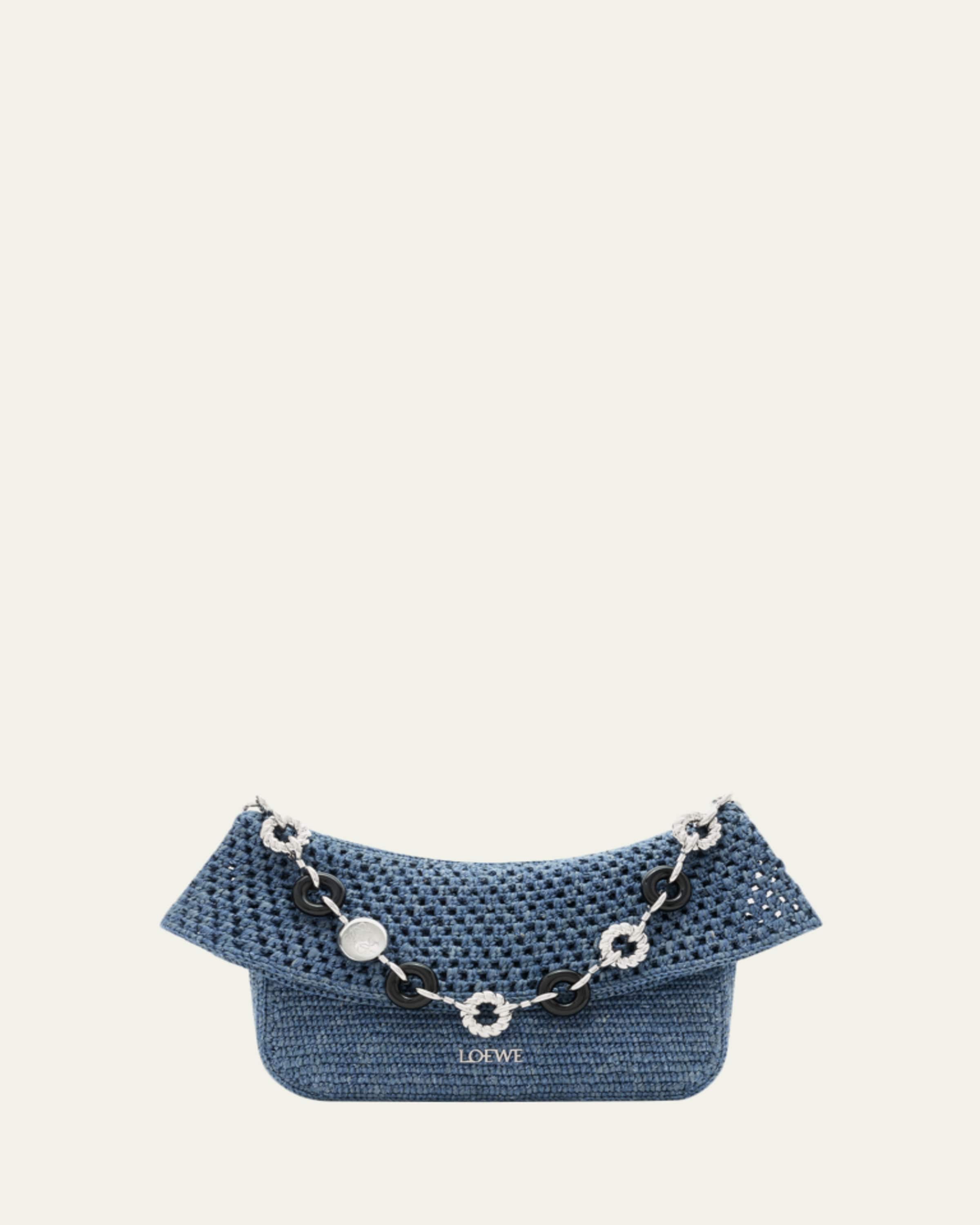 Loewe x Paula's Ibiza Medium Eclipse Basket Bag in Melange Raffia