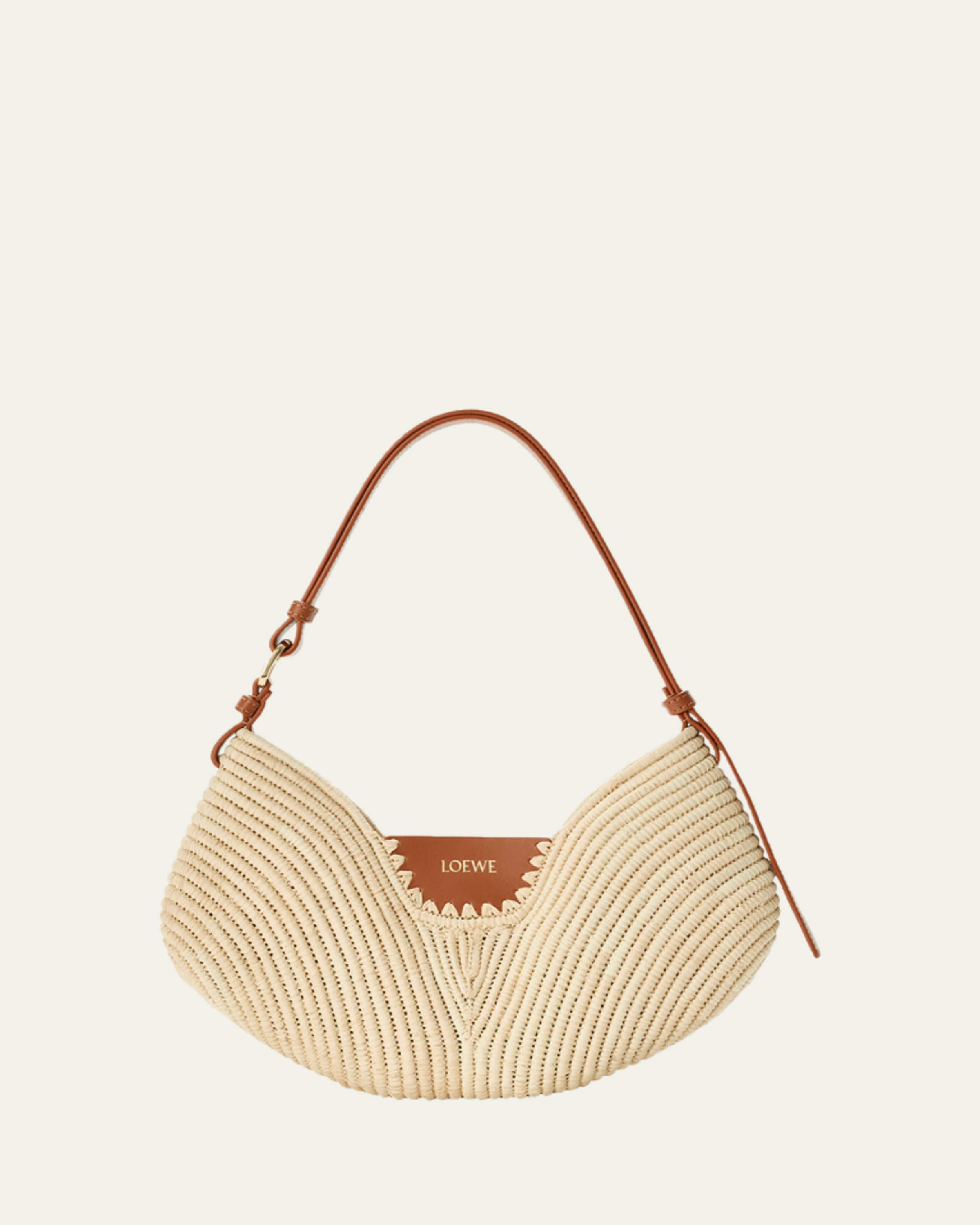 Loewe x Paula's Ibiza Swing Raffia Shoulder Bag - Bergdorf Goodman