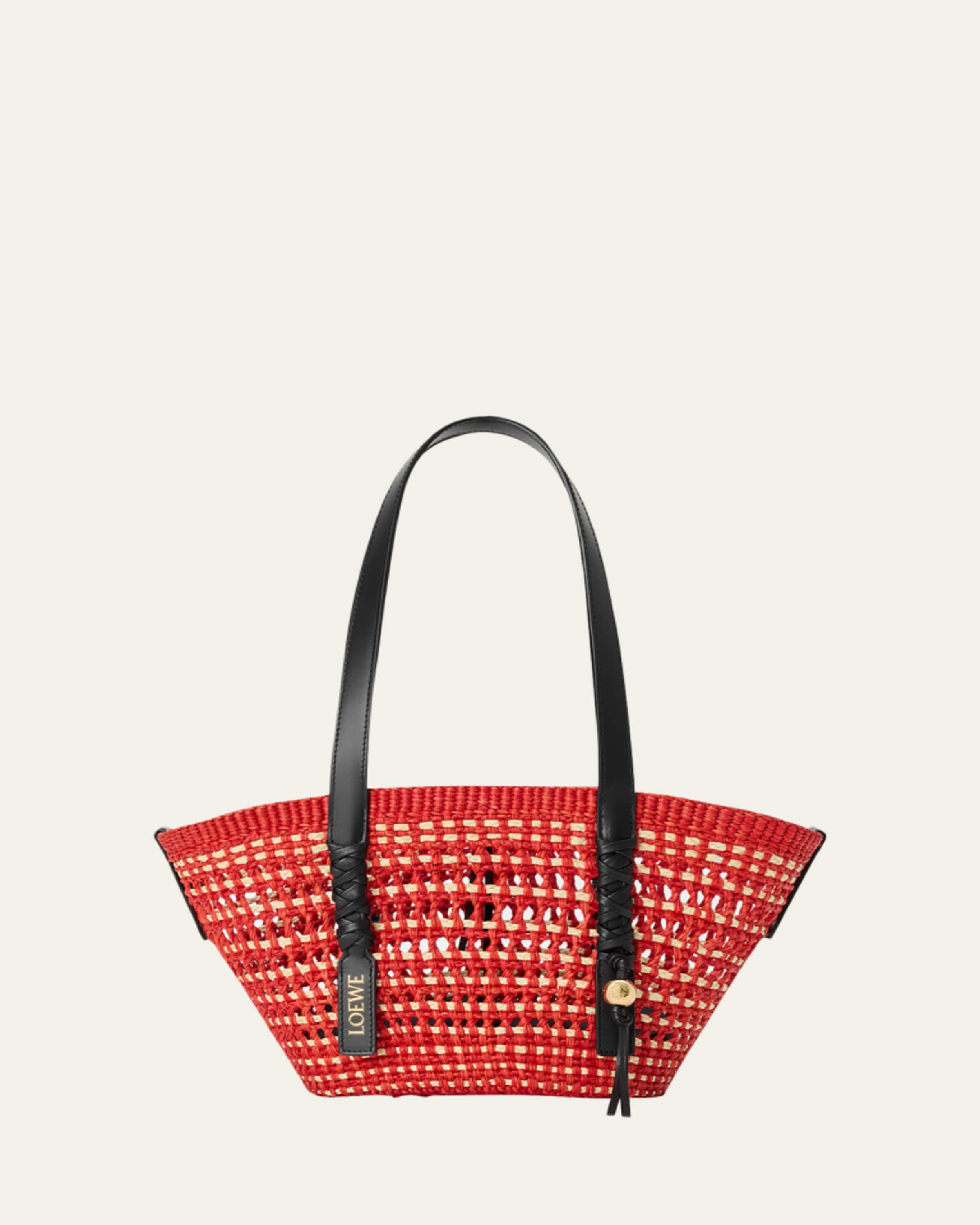 Loewe x Paula's Ibiza Medium Hammock Cabas Bag in Raffia and
