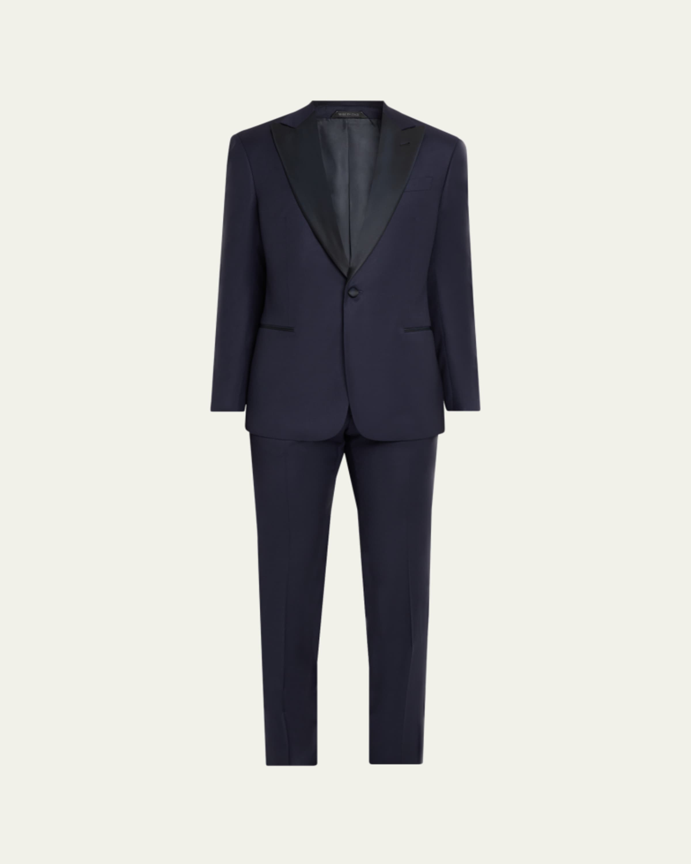 Giorgio Armani Men's Basic Wool Two-Piece Suit - Bergdorf Goodman