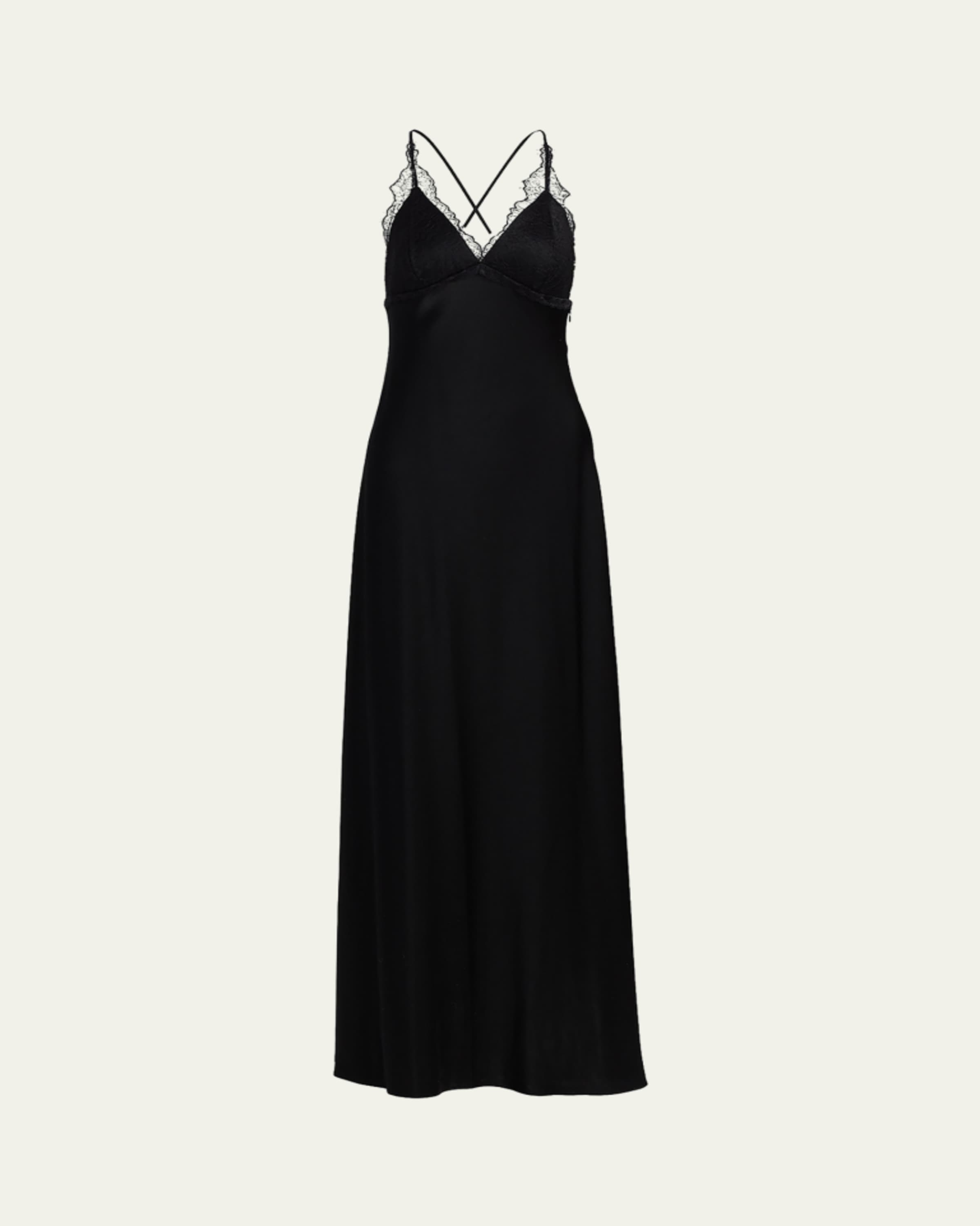 Kobi Halperin Hallee Lace-Inset Halter Maxi Dress - Bergdorf Goodman