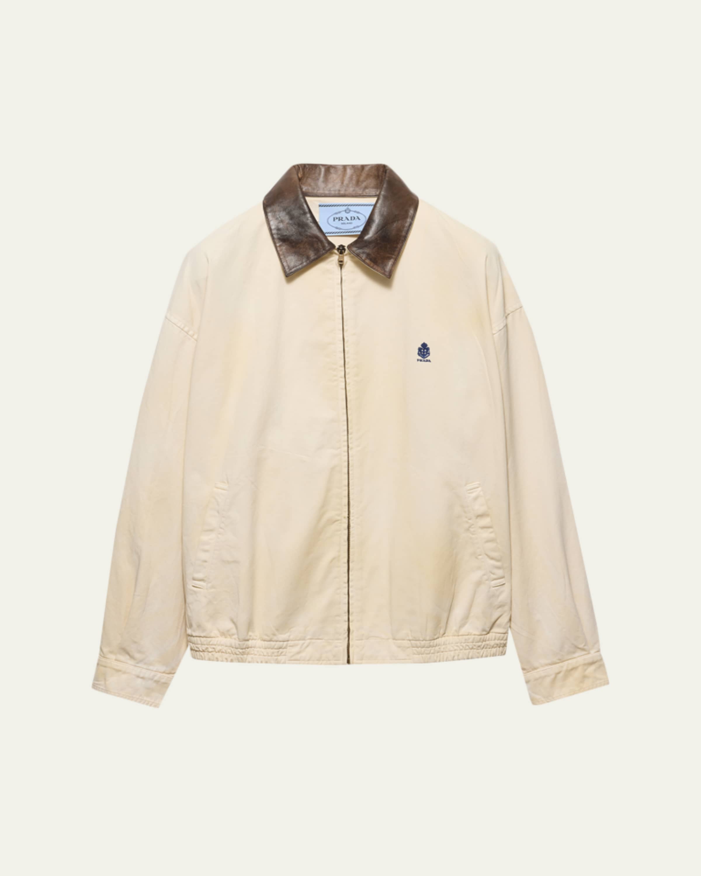 PRADA ベージュ ジップアップジャケット Prada Re-Nylon Zip-Up Jacket - Bergdorf Goodman