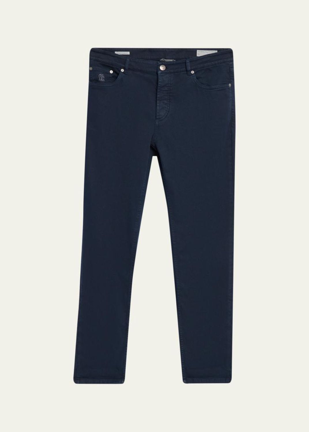 BRUNELLO CUCINELLI ヴィンテージ加工デニム レザーパッチ BRUNELLO CUCINELLI ヴィンテージ加工デニム レザーパッチ BRUNELLO