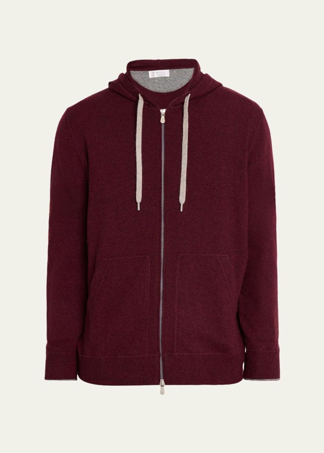 Rick Owens Men's Black Boiled Cashmere Zip-Front Hoodie - Bergdorf