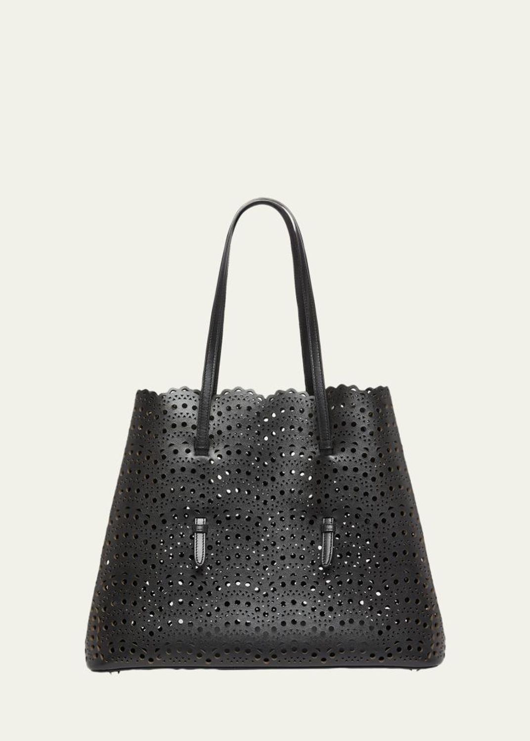 ALAÏA Mina 25 Tote Bag in Vienne Wave Perforated Leather