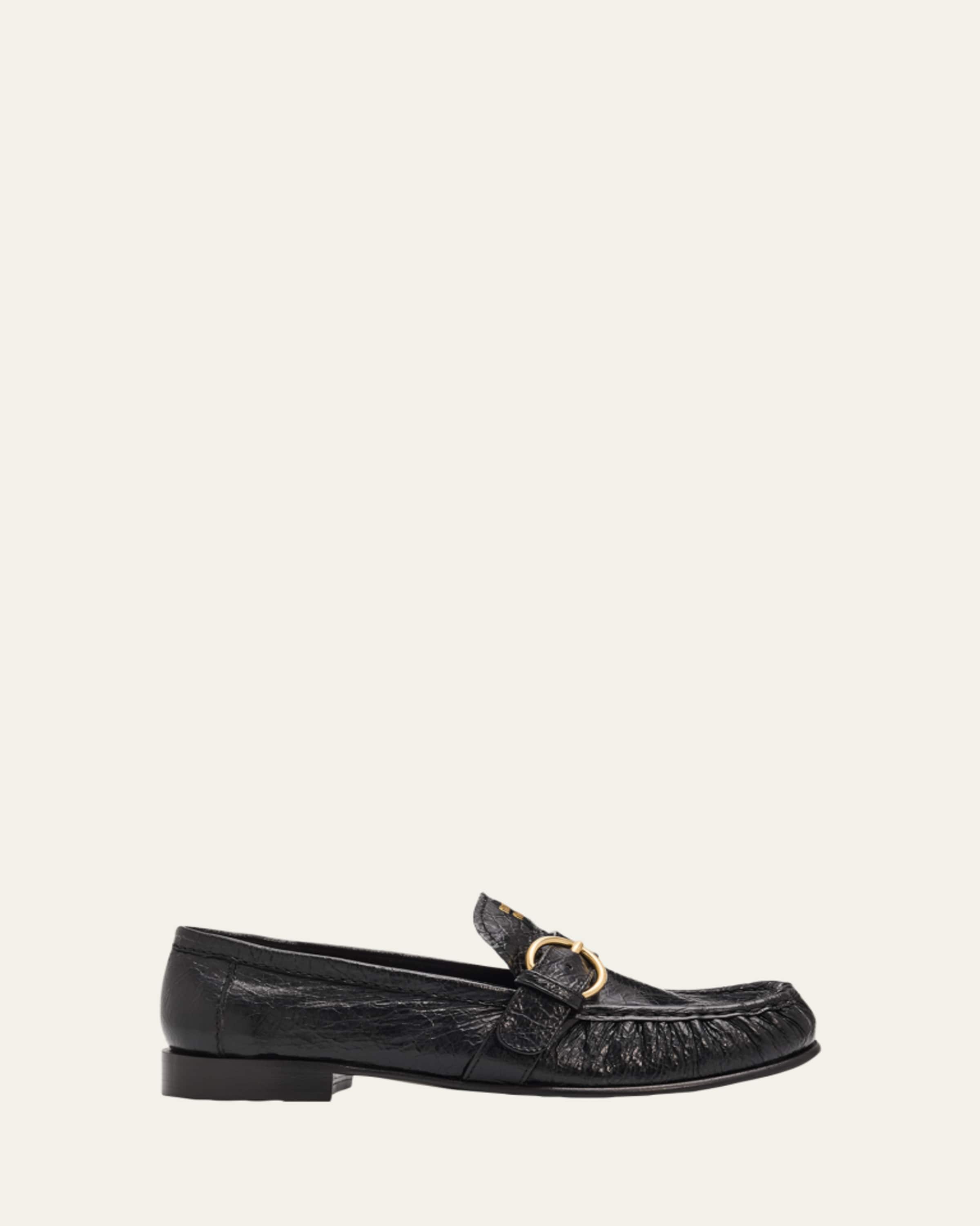 Miu Miu Allacciate Leather Buckle Low-Top Sneakers - Bergdorf Goodman