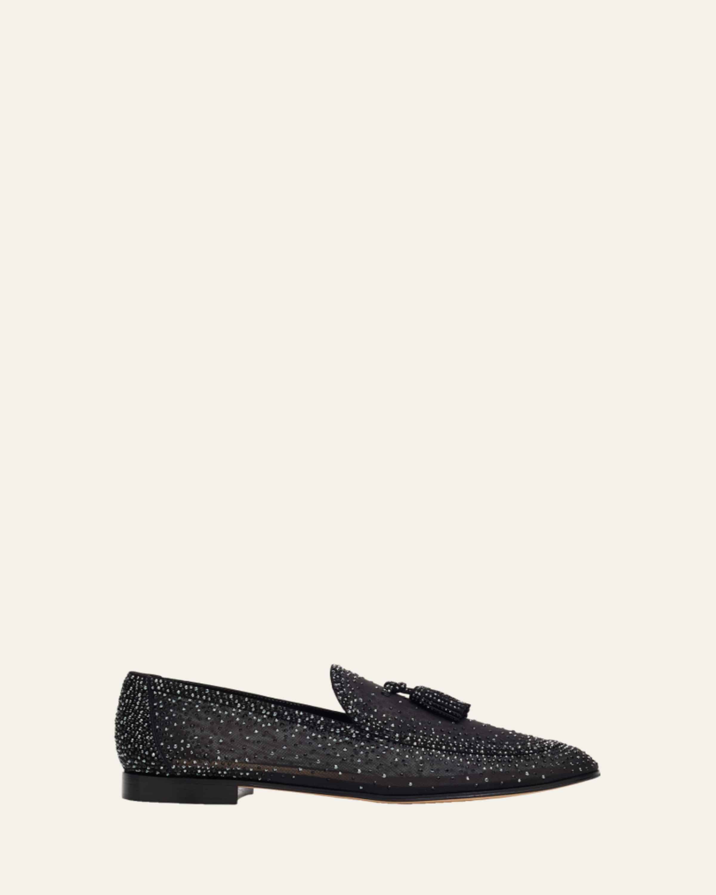 Gianvito Rossi Leopard-Printed Suede Penny Loafers - Bergdorf Goodman