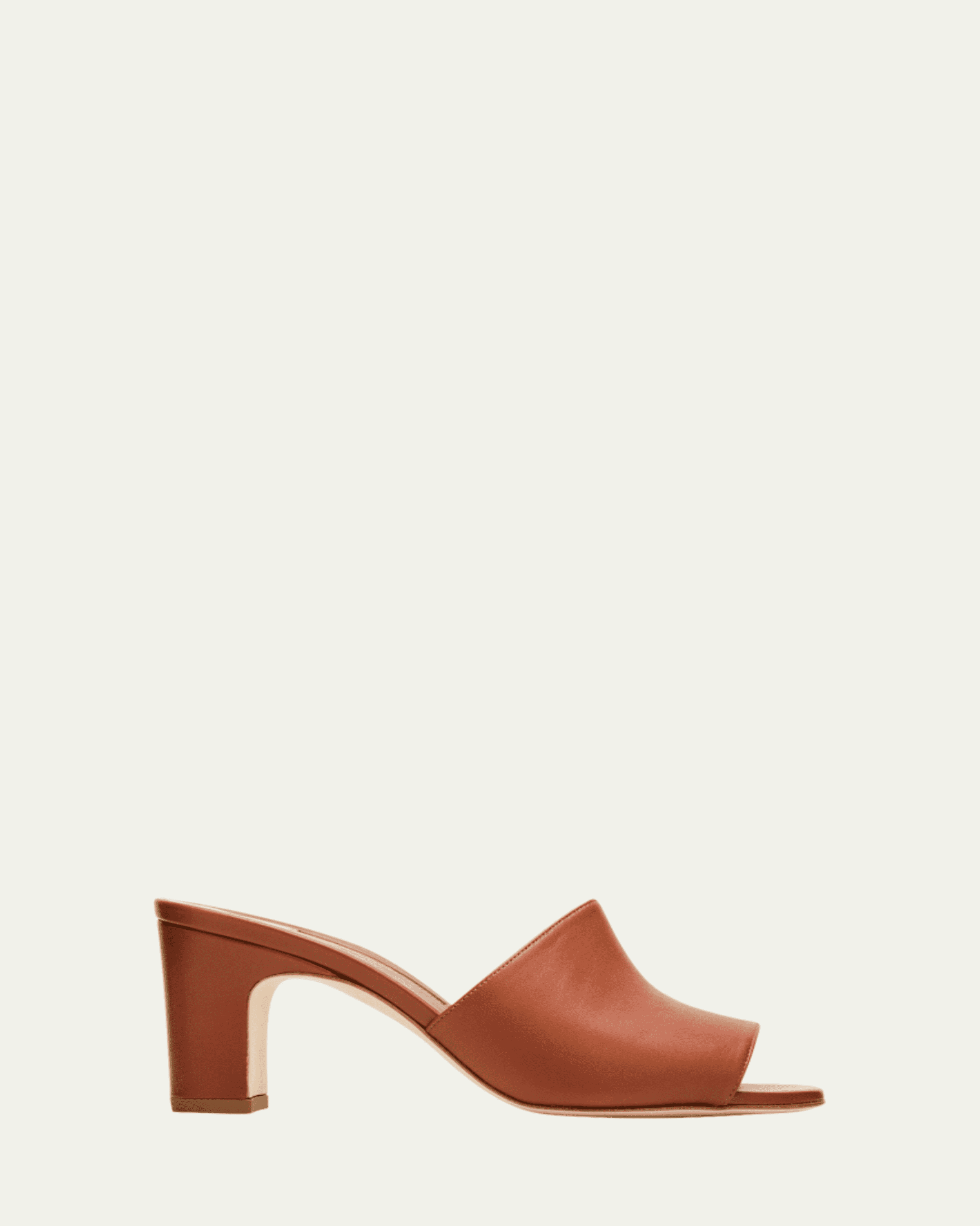Manolo Blahnik Carolyne Metallic Woven Kitten-Heel Mules