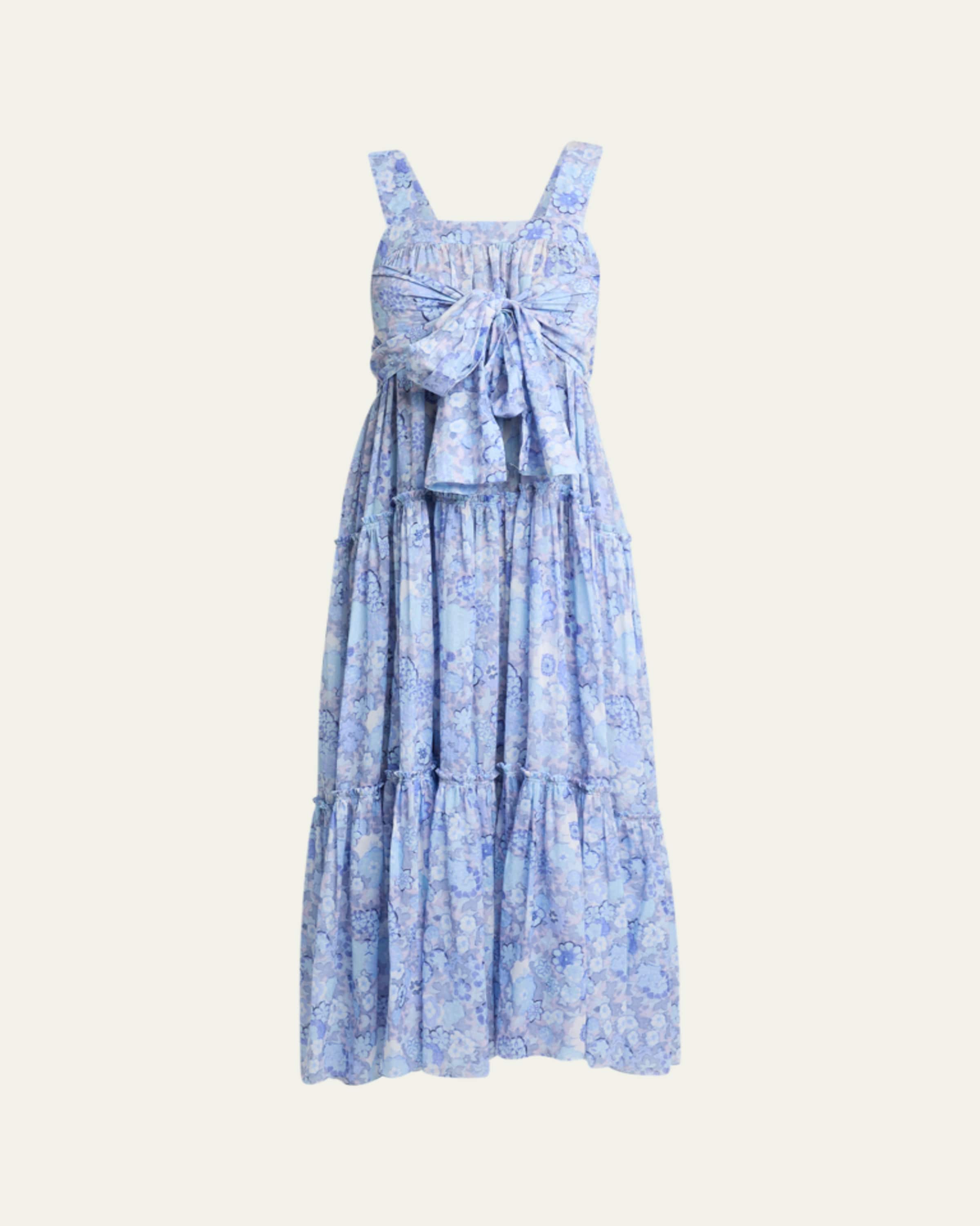 high summercotton silk maxi tank dress by chlo Chloe x High Summer Cotton Silk Maxi Tank Dress