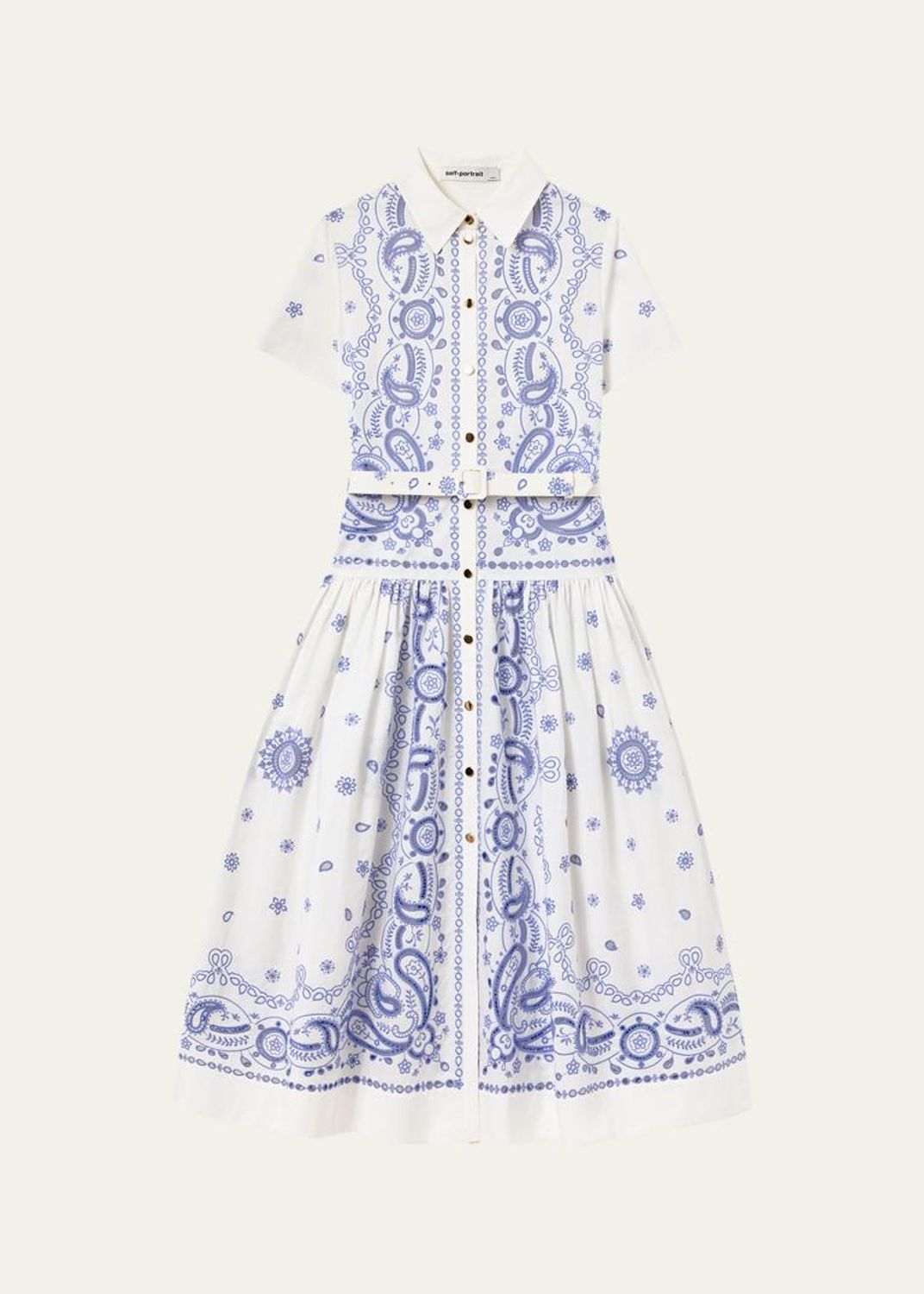Self-Portrait Crochet Lace Midi Dress - Bergdorf Goodman
