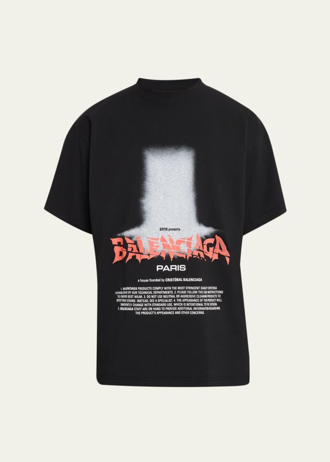 Balenciaga Men's Paris Thunderstorm Oversized T-Shirt - Bergdorf