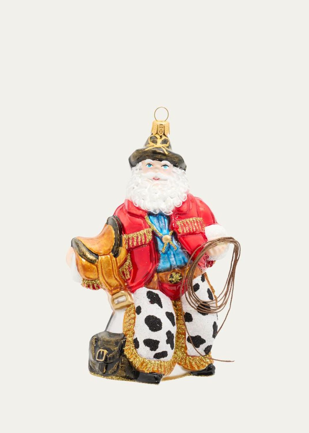 Impuls Glass Santa Gingerbread Ornament - Bergdorf Goodman