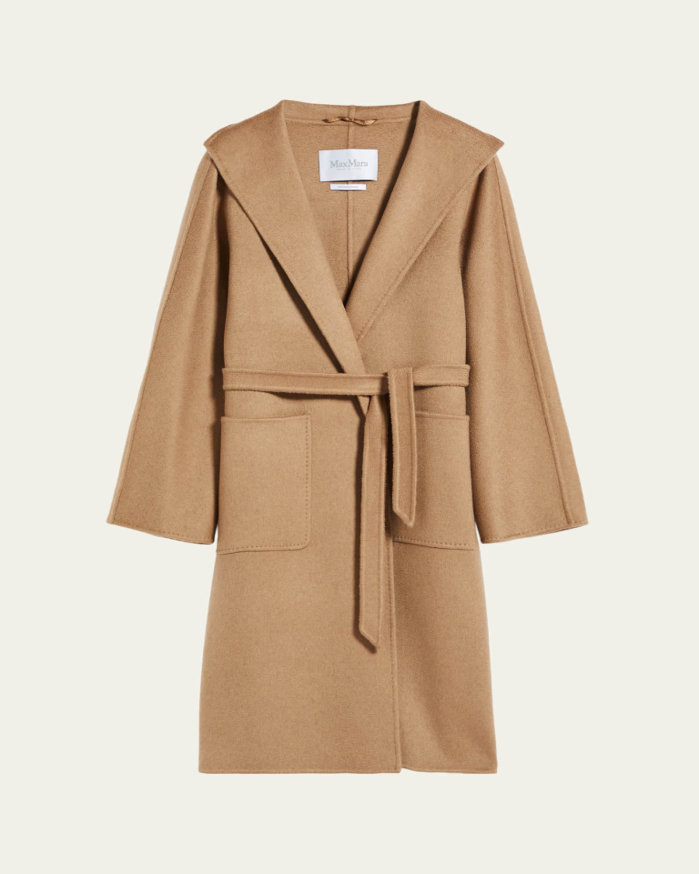Max Mara Manuela Belted Camel Hair Coat, Camel - Bergdorf Goodman