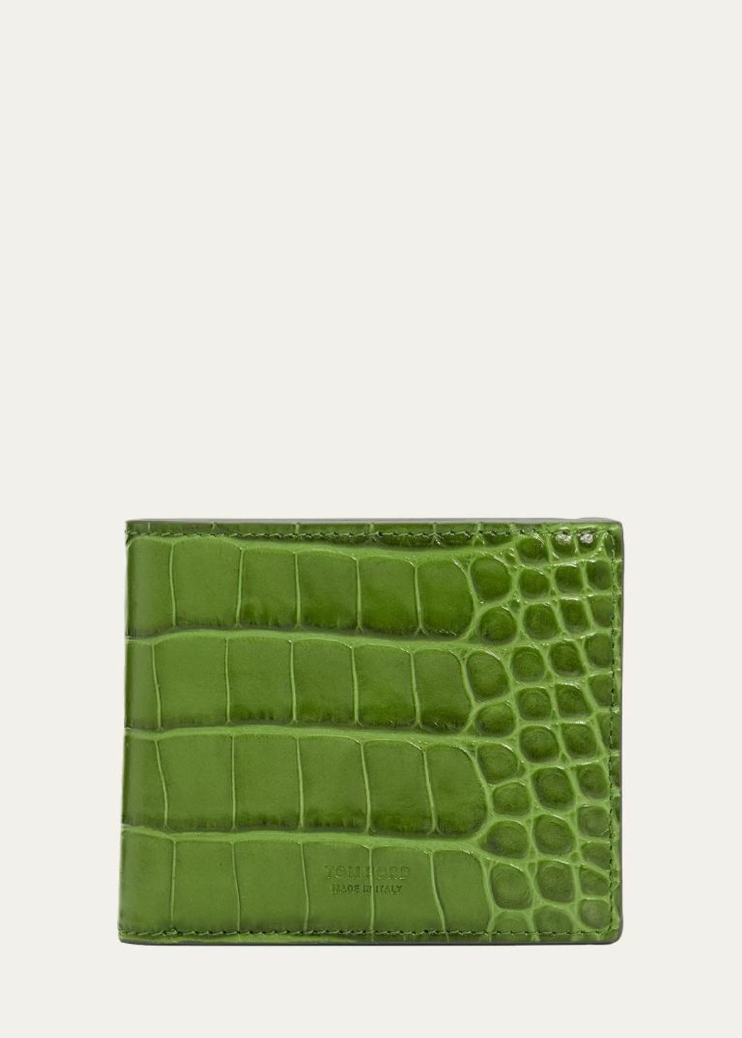 TOM FORD Men's Croc-Effect Leather Bifold Wallet - Bergdorf Goodman