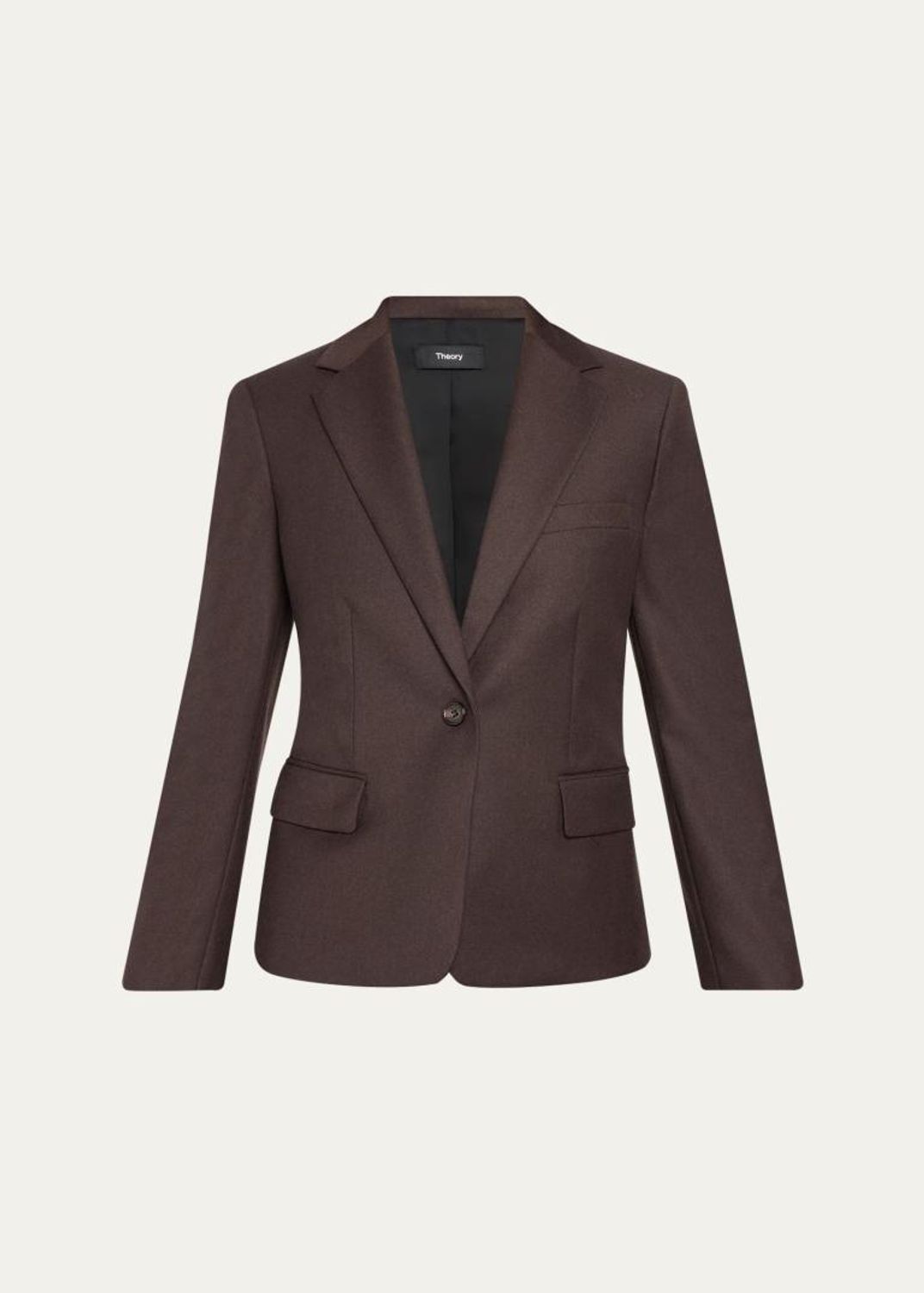 Theory Admiral Crepe One-Button Staple Blazer - Bergdorf Goodman