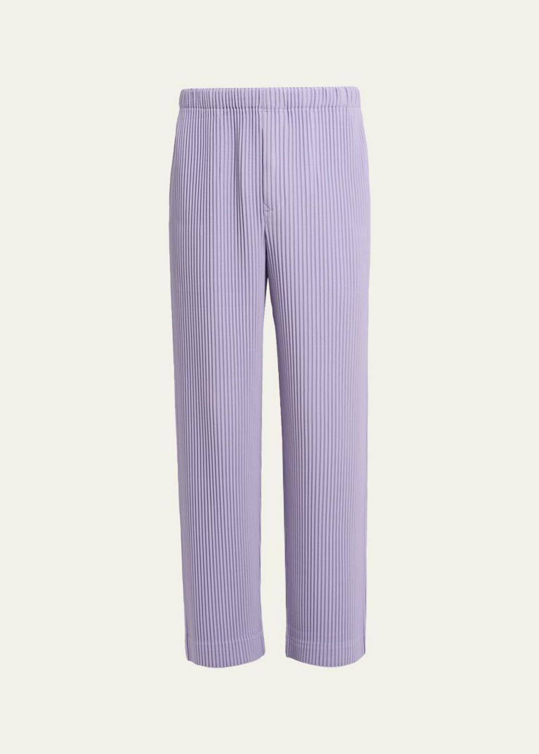 Homme Plissé Issey Miyake Men's Edge Ensemble Pleated Trousers