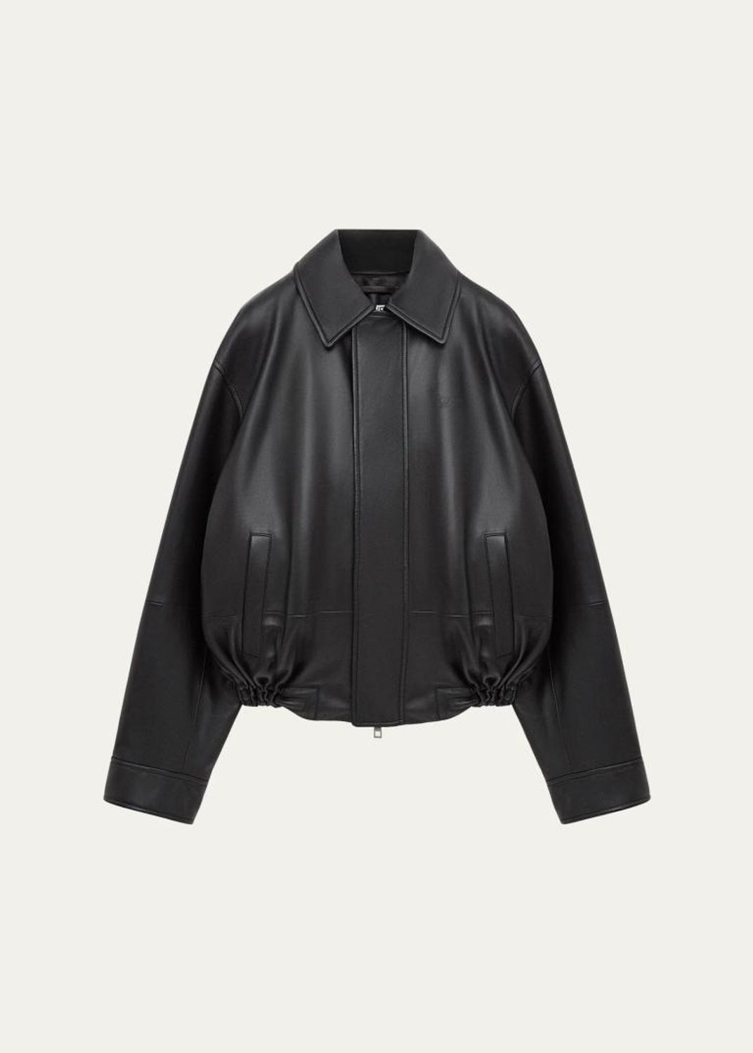 LOEWE Fringed Leather Balloon Jacket - Bergdorf Goodman