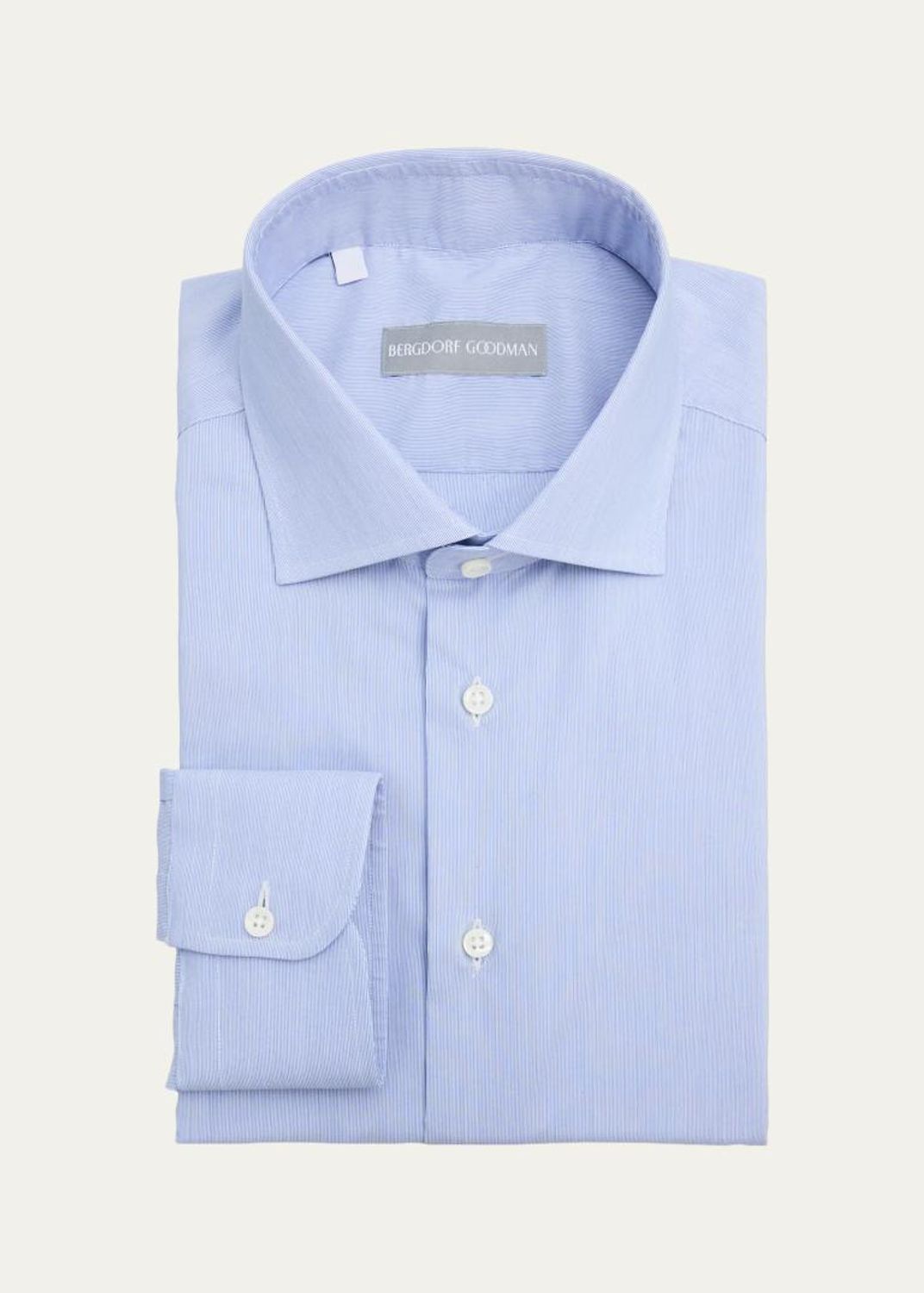 Bergdorf Goodman Men's Fine Stripe Textured Cotton Dress Shirt ...