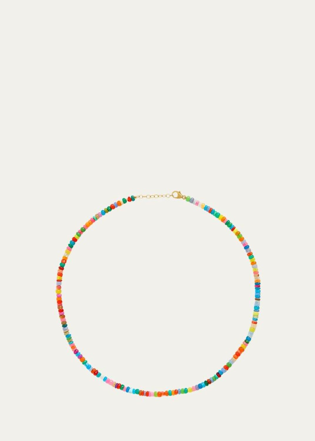 JIA JIA 14K Yellow Gold & Mini Pebble Rainbow Opal Layered Necklace ...