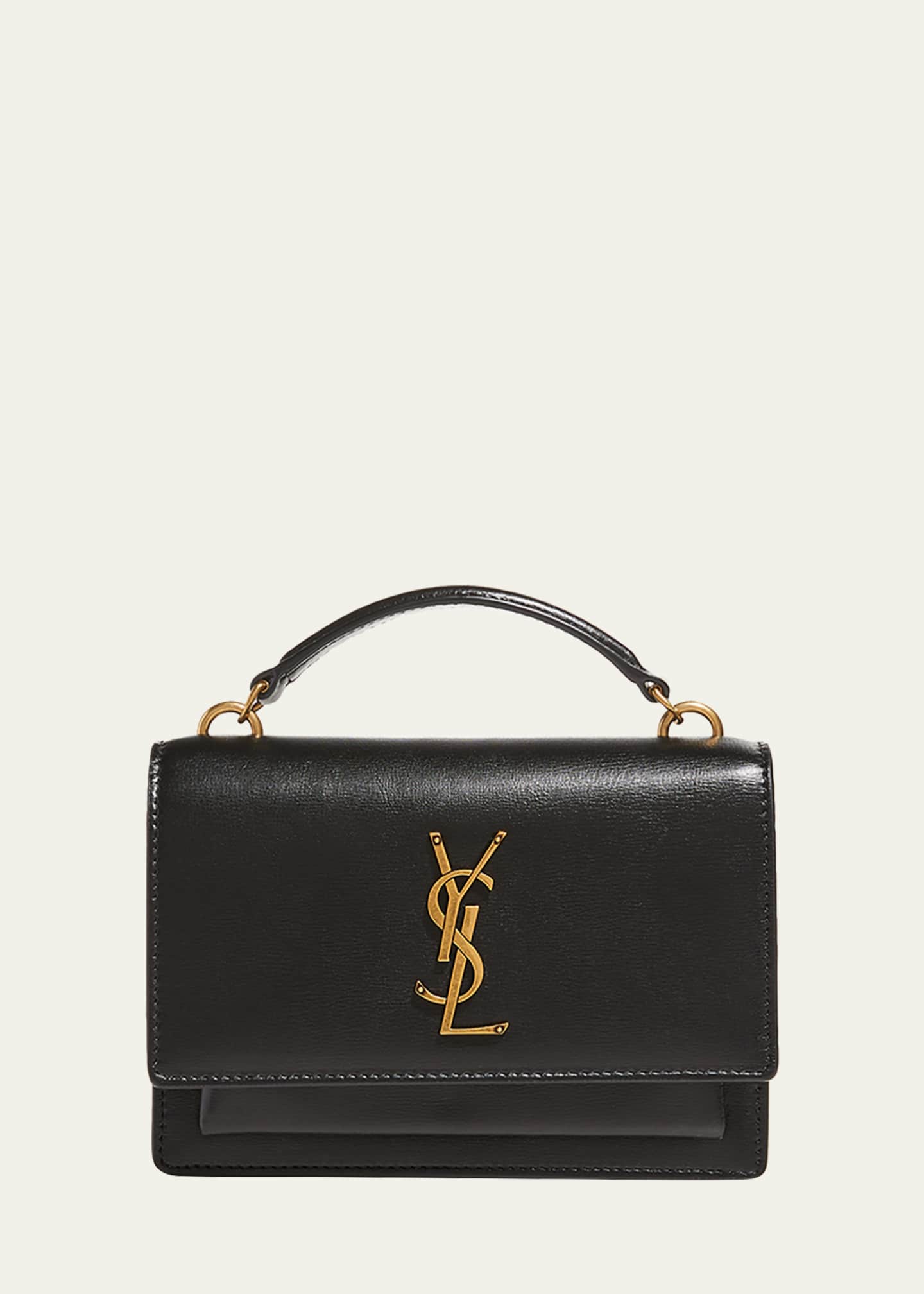 Saint Laurent Wallet on Chain Sunset Ysl Monogram Beige Leather Should -  MyDesignerly