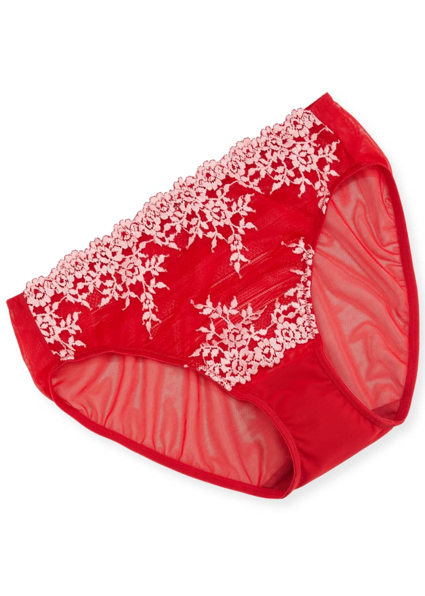 Wacoal Embrace Lace SoftCup Bra, Tango Red/Coral & Embrace Lace High