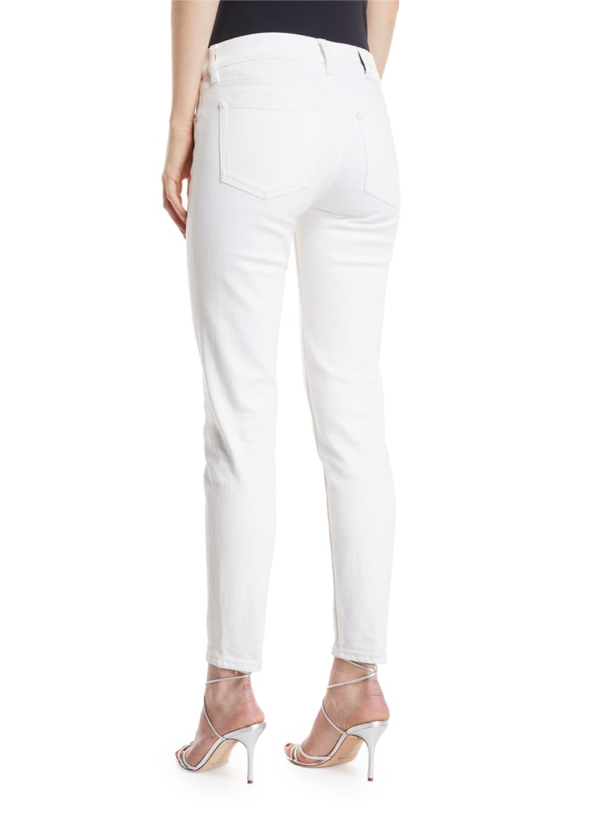 Ralph Lauren Collection 400 Matchstick Ankle Jeans, White Image 2 of 6