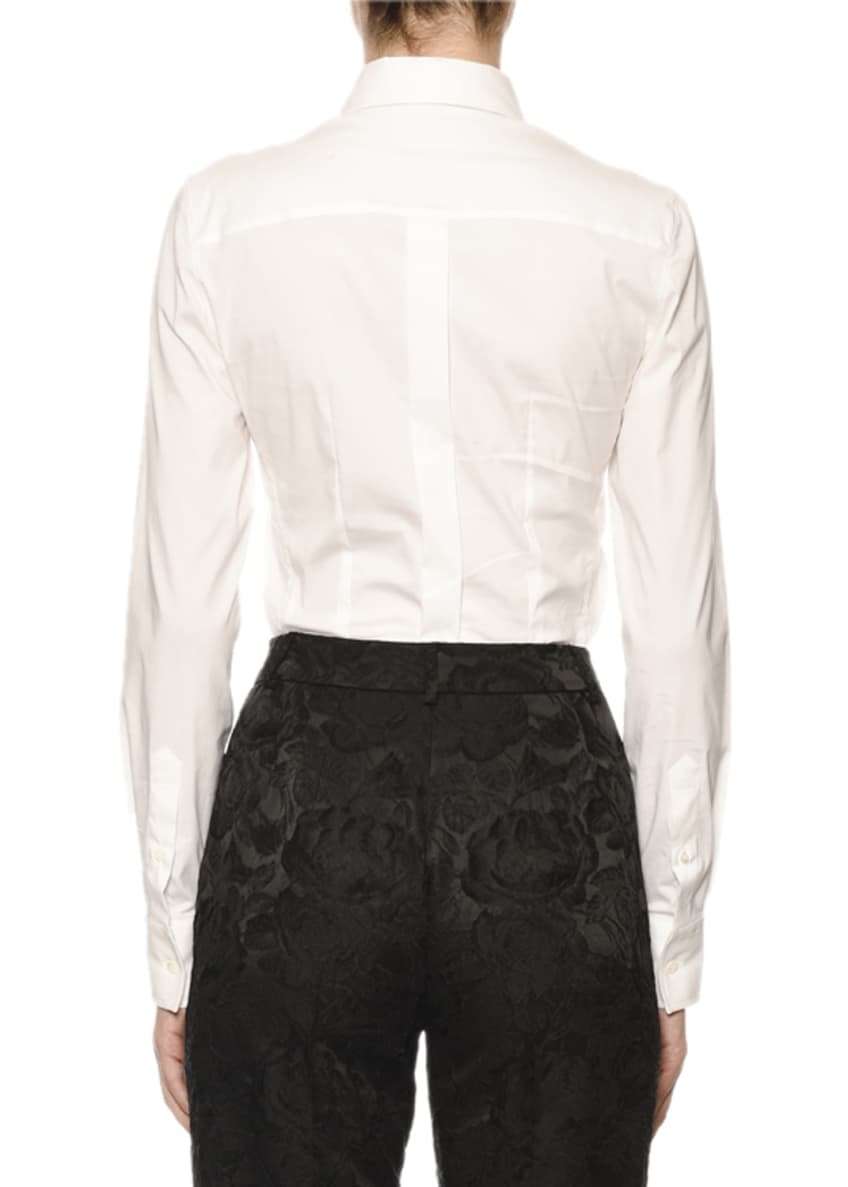 Dolce&Gabbana Embellished-Collar Button-Front Blouse Image 2 of 5